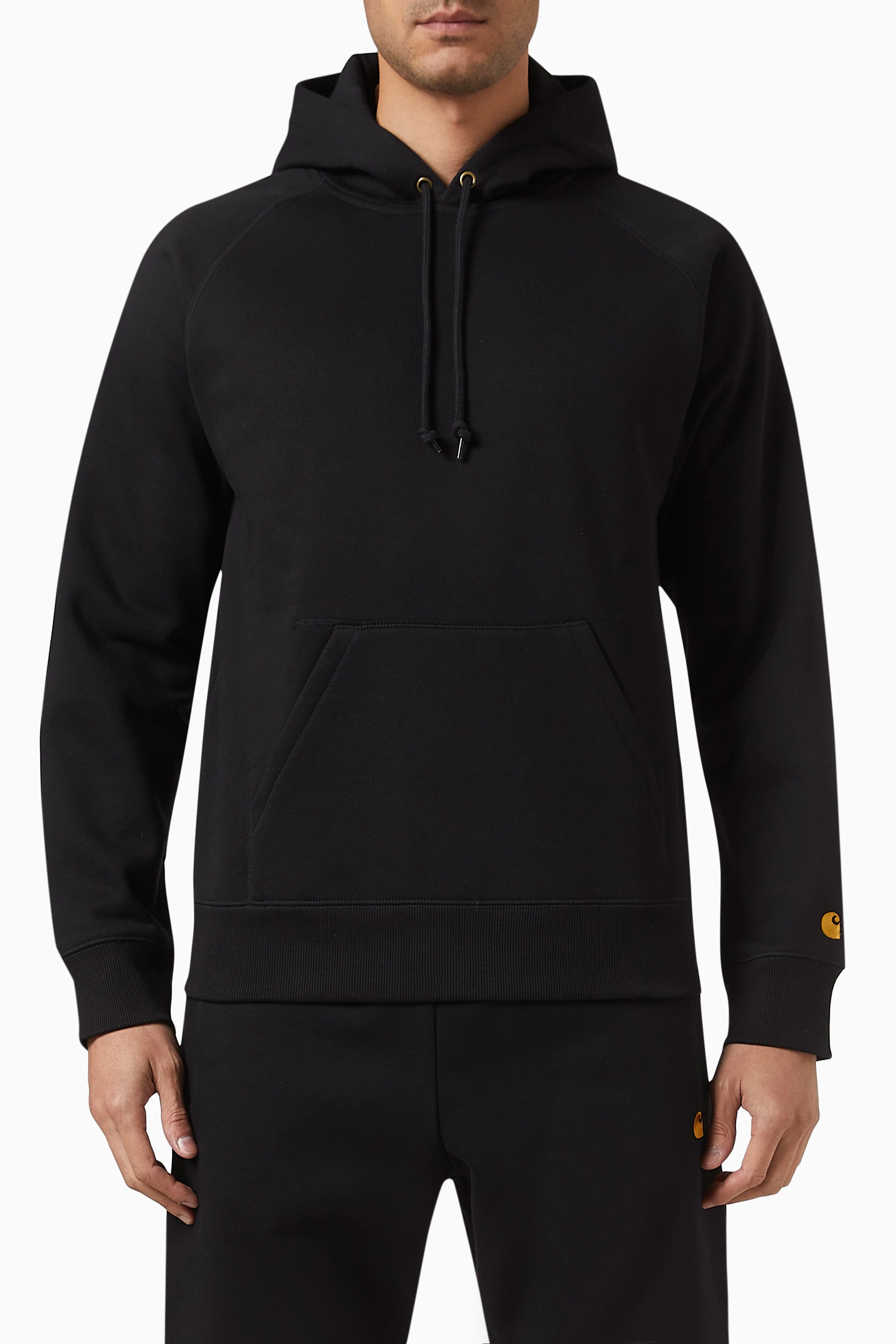 CARHARTT WIP Chase Logo-Embroidered Cotton-Blend Jersey Hoodie for Men