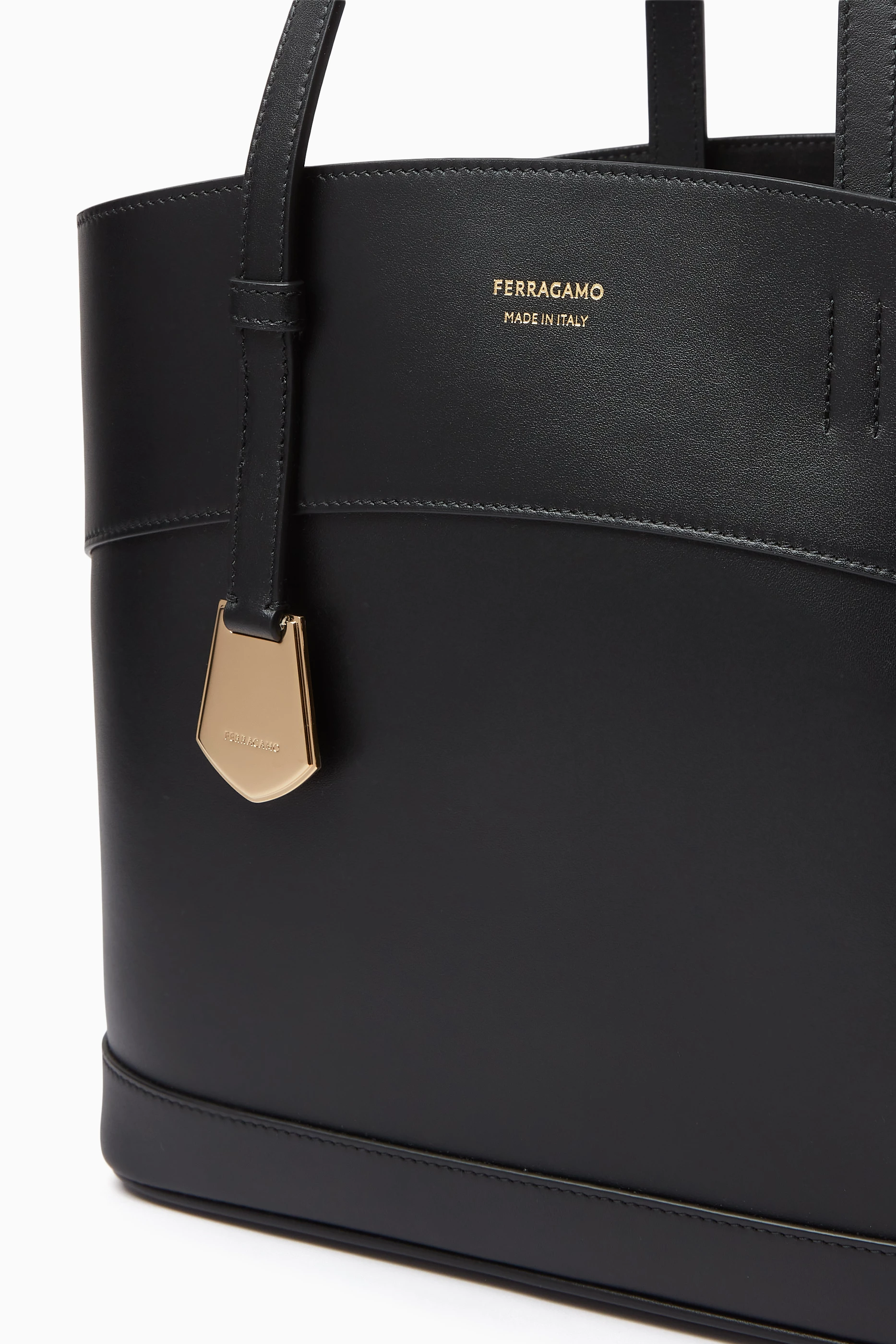 Ferragamo black tote top