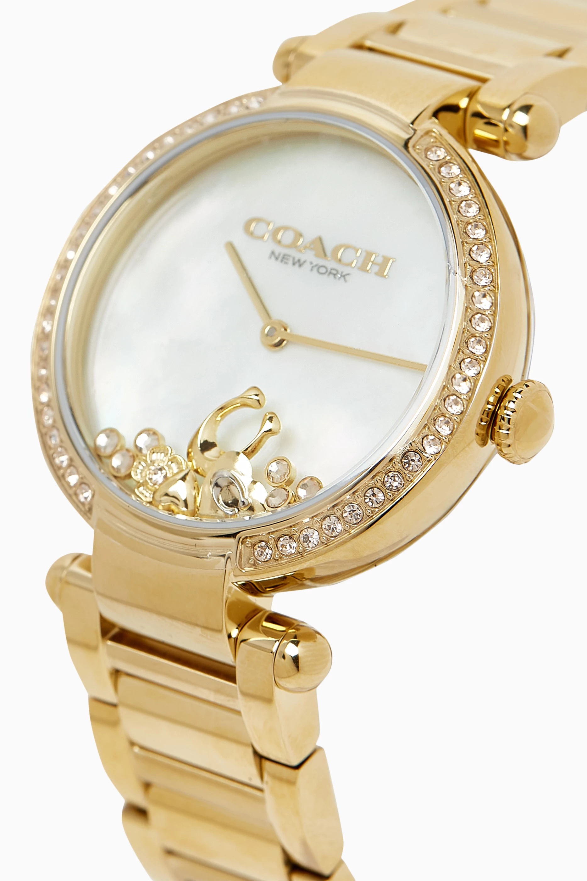 Coach watch shop with diamonds