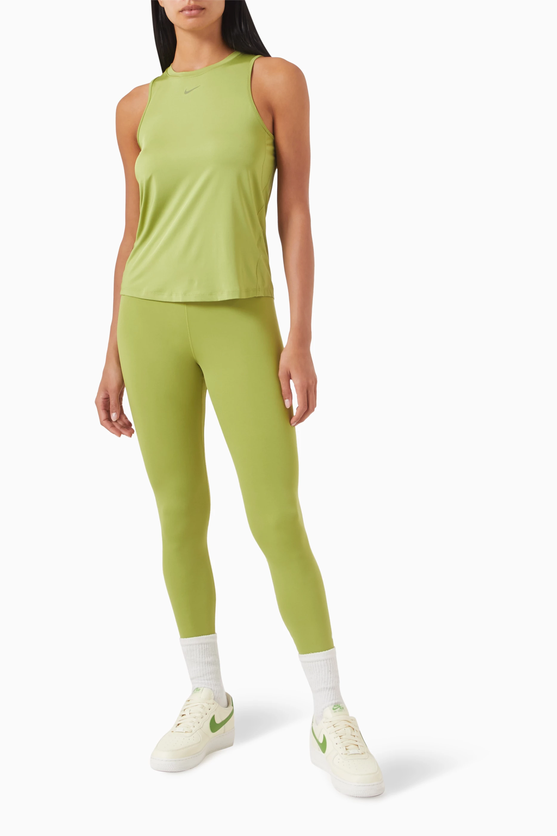 Buy Nike Green One High Rise Leggings for Women in Saudi Ounass