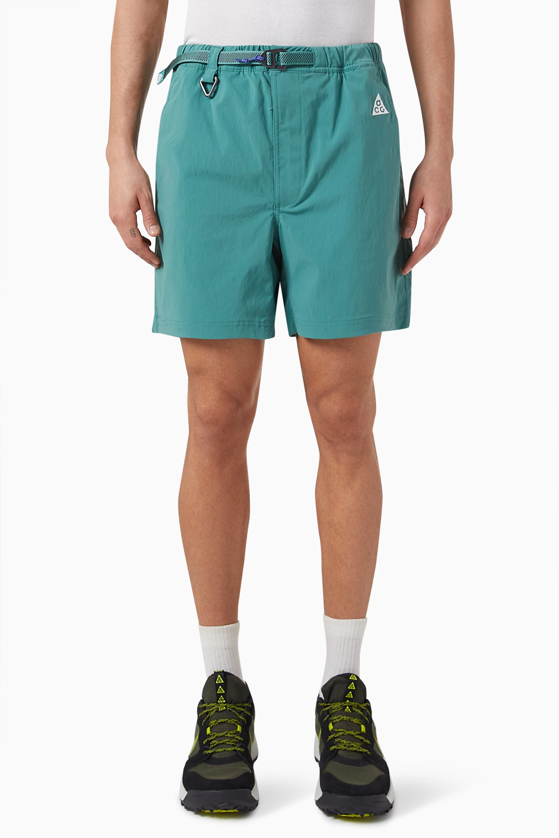 Buy Nike Green ACG Hike Shorts in Nylon for Men in Saudi Ounass