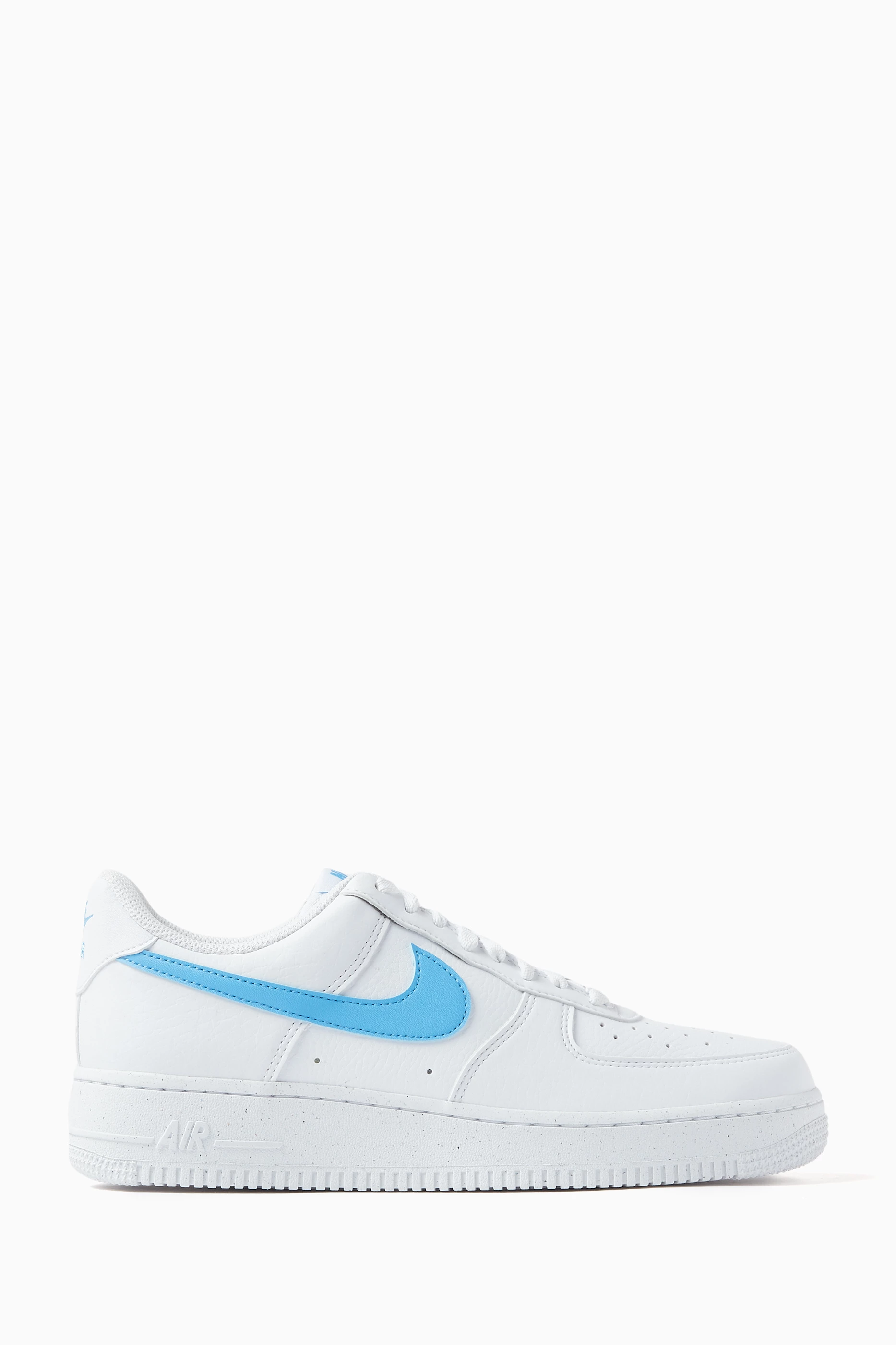 Buy Nike Blue Air Force 1 07 Sneakers in Leather for Women in