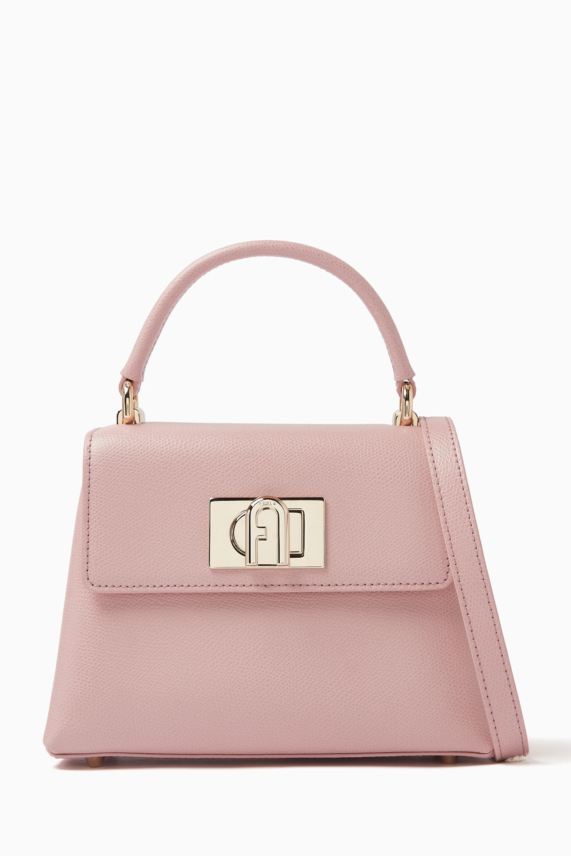 Buy Furla Pink Mini 1927 Top handle Bag in Leather for Women in