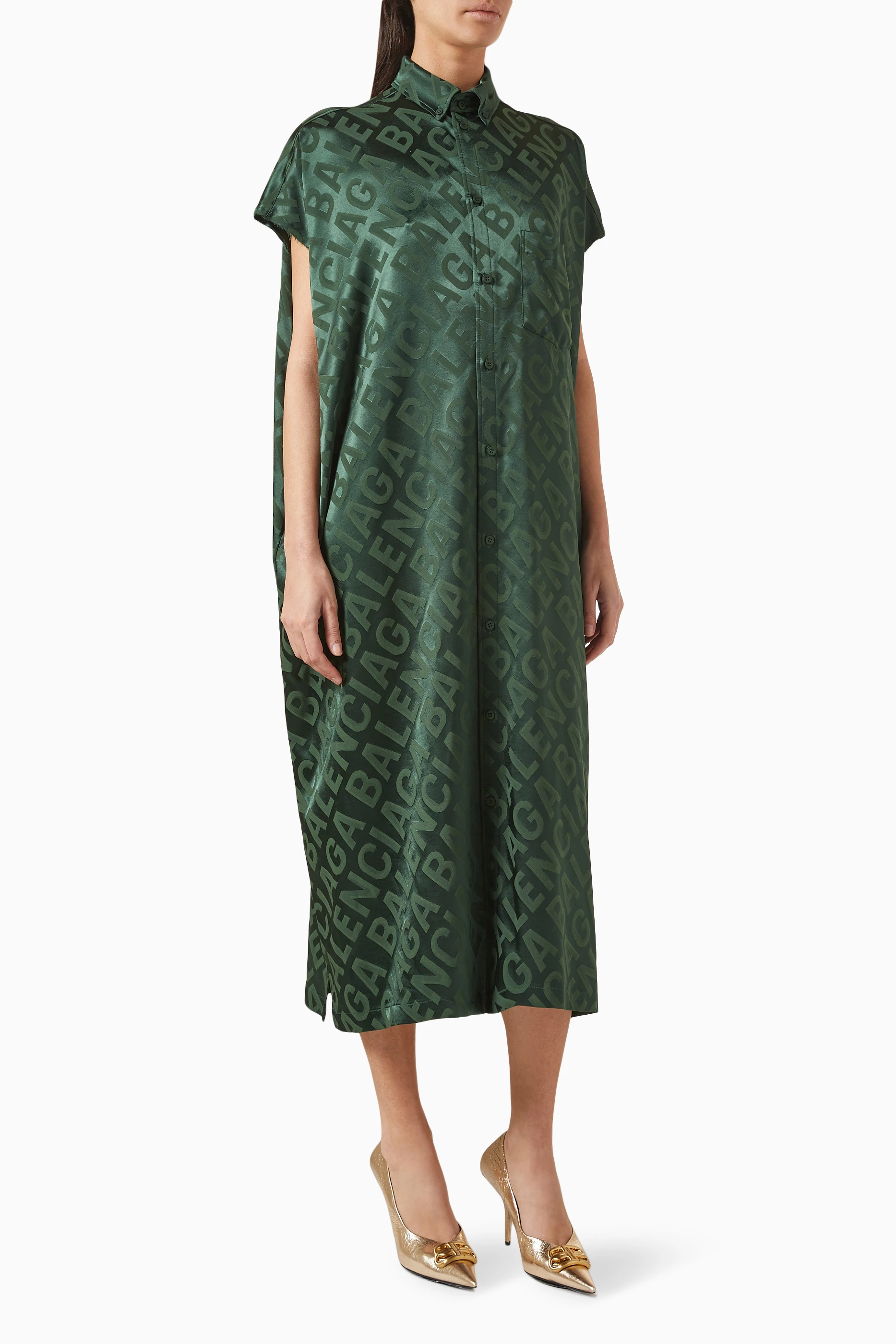Balenciaga silk dress sale