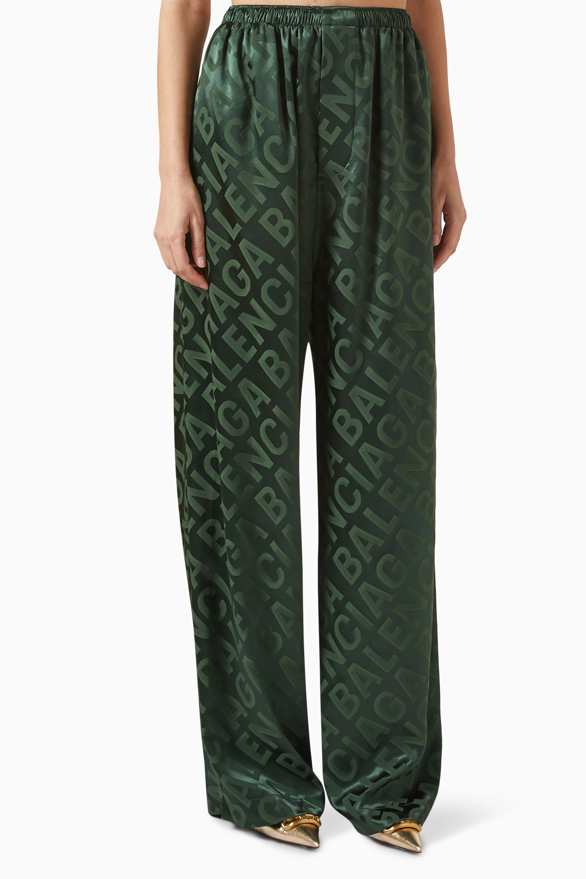 Balenciaga pants sale womens green