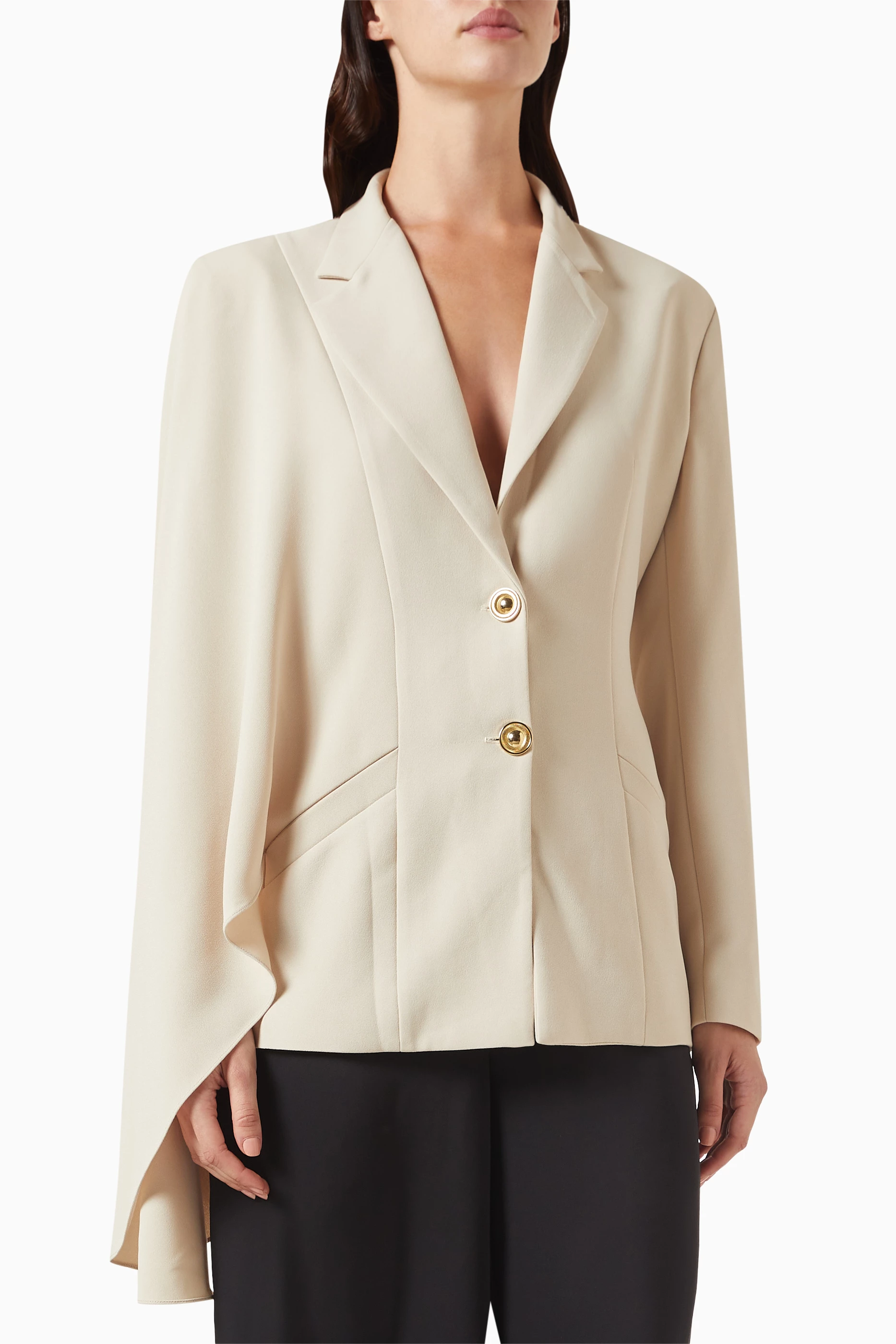 Beige hotsell cape blazer