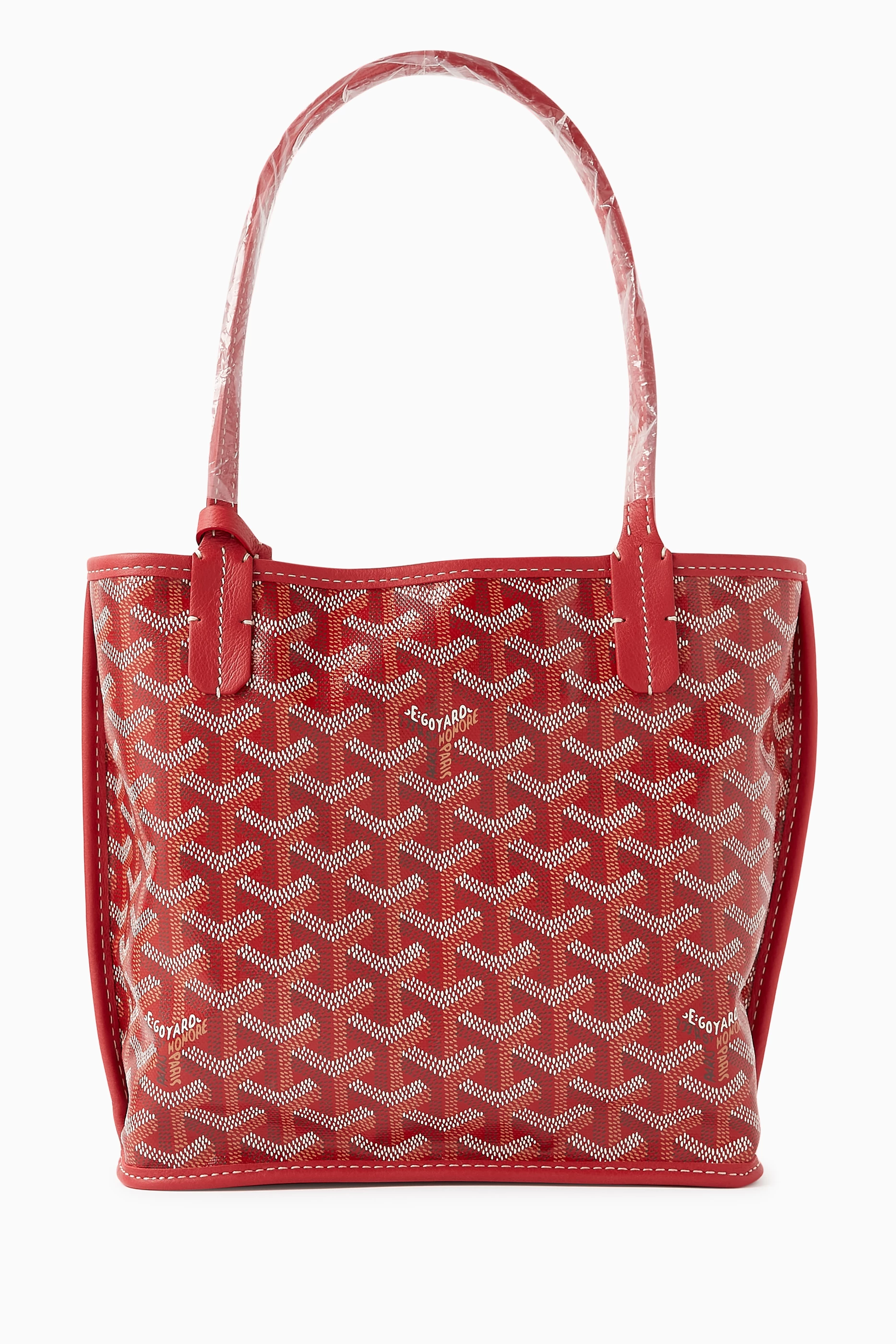 Goyard tote top bag red