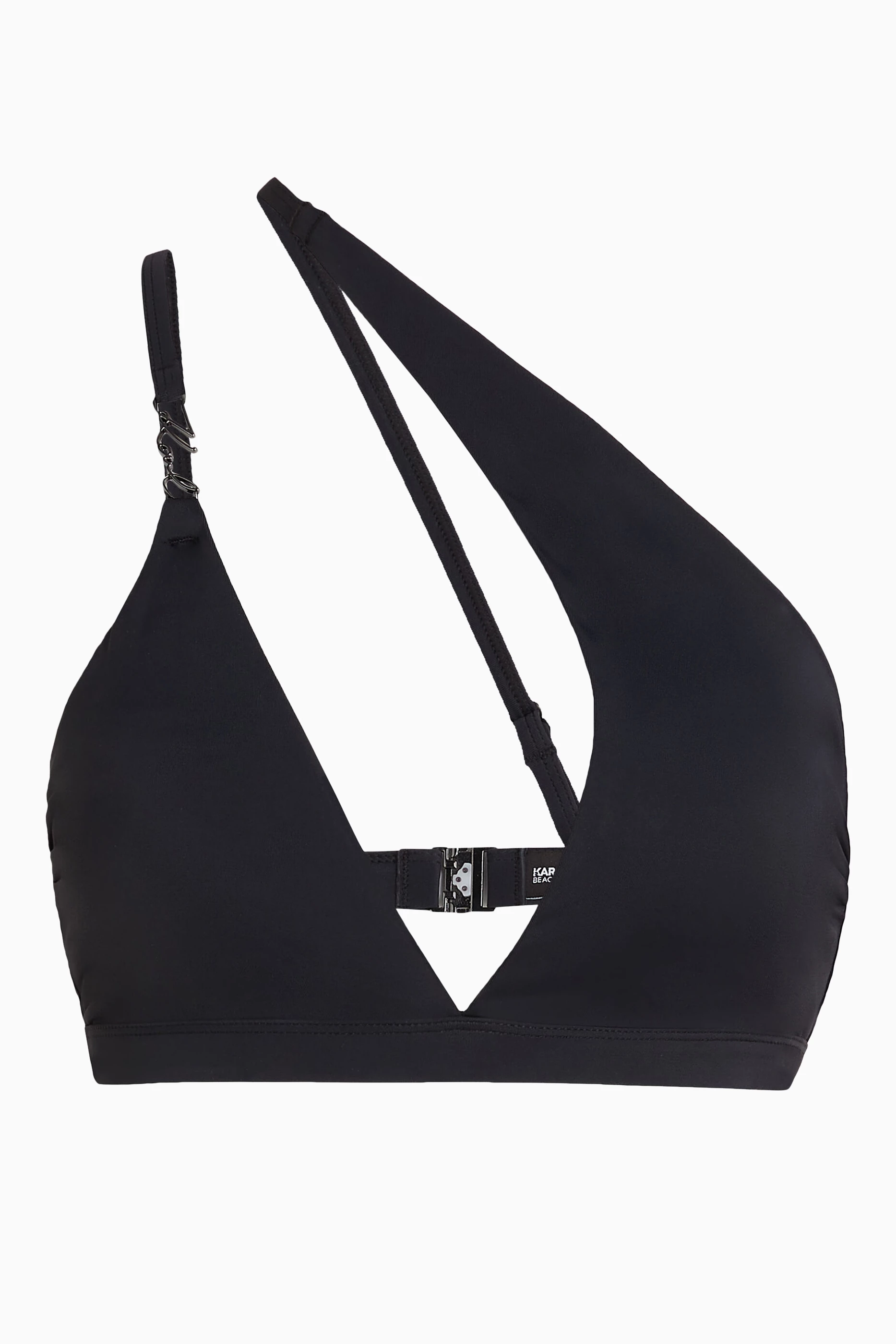 Karl Lagerfeld Karl DNA triangle bikini top - Black