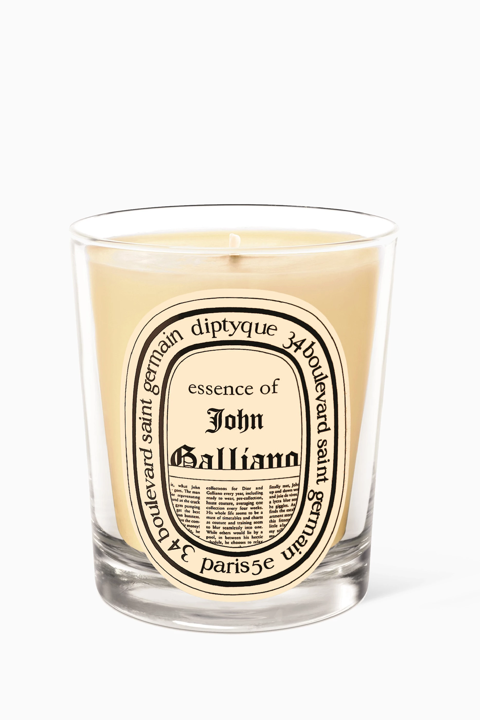 Buy Diptyque John Galliano Candle, 190g For UNISEX Online | Ounass