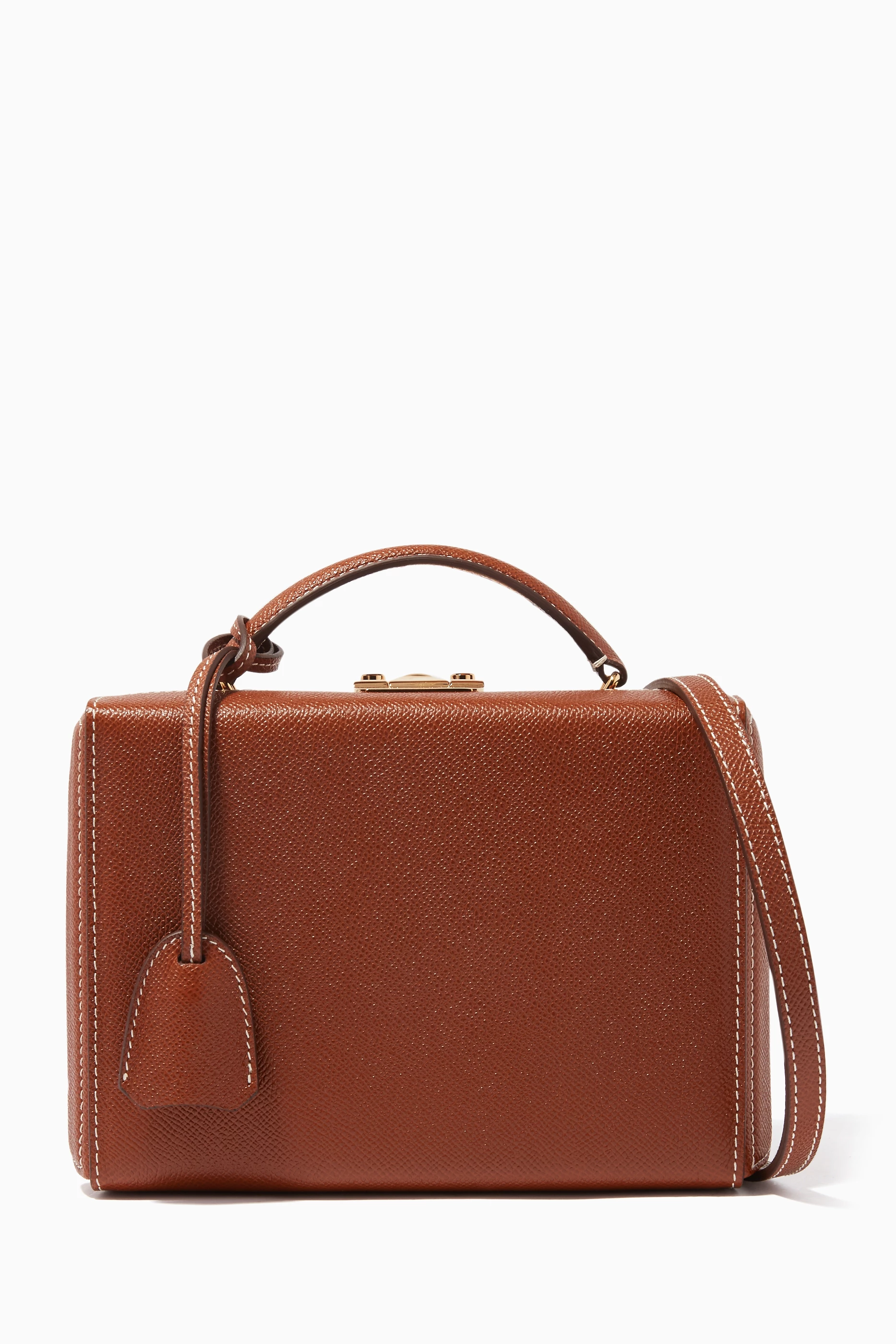 Buy Mark Cross Brown Ivory Small Grace Box Bag For Women Online Ounass Saudi