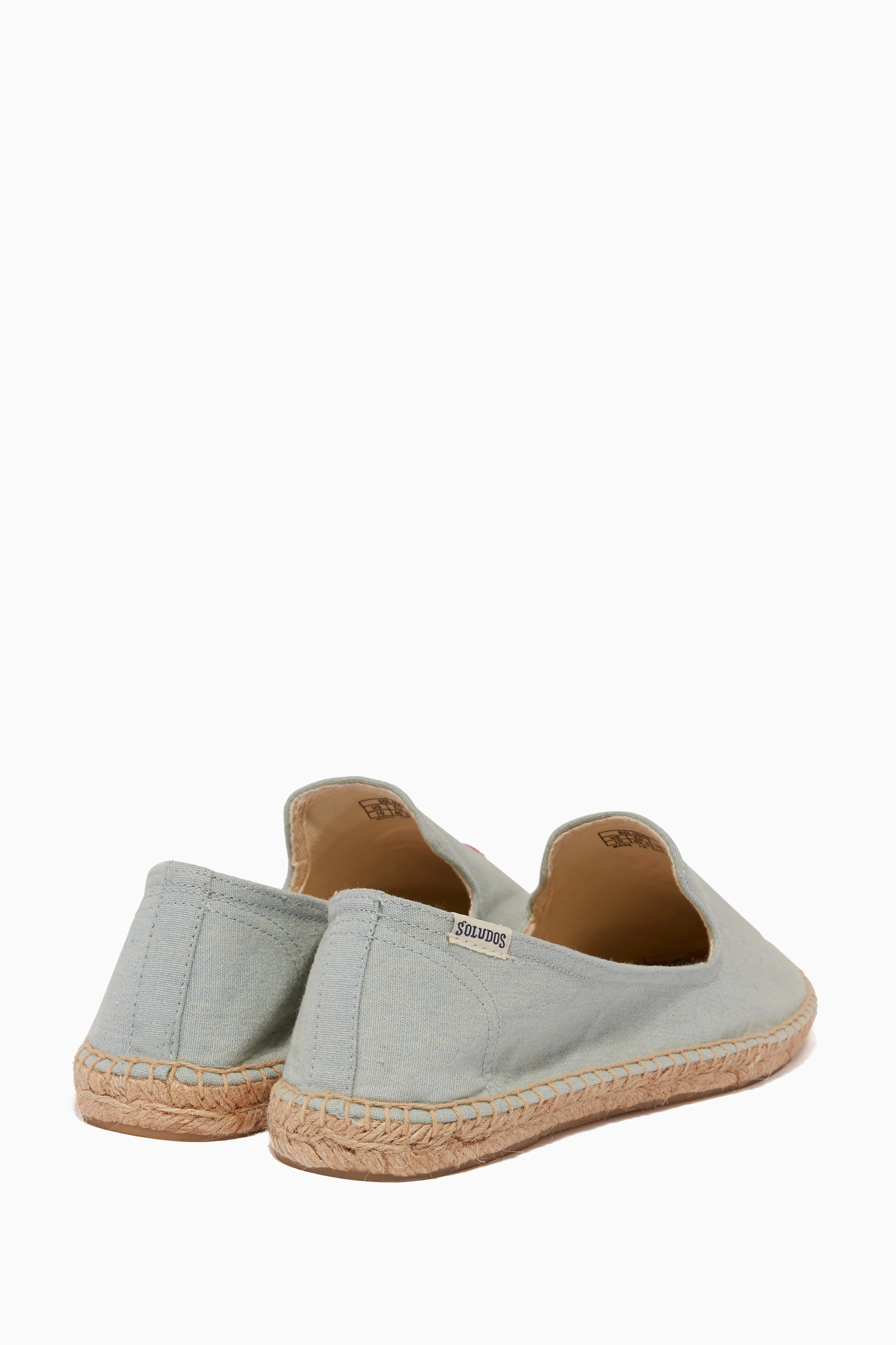 Buy Soludos Blue Blue Flamingo Espadrille Smoking Slippers For Women Online Ounass Saudi