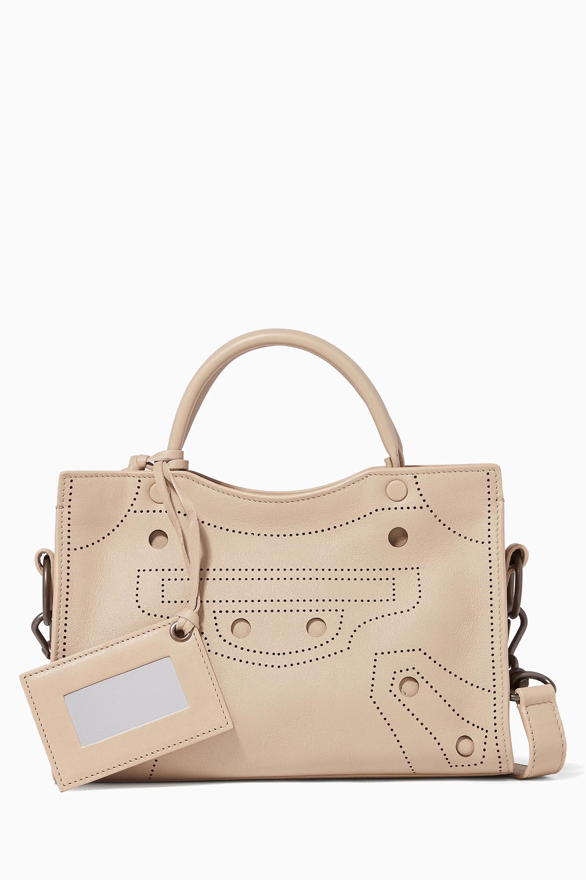 Buy Balenciaga Neutral Beige Mini Blackout City Cross Body Bag For Women Online Ounass Saudi