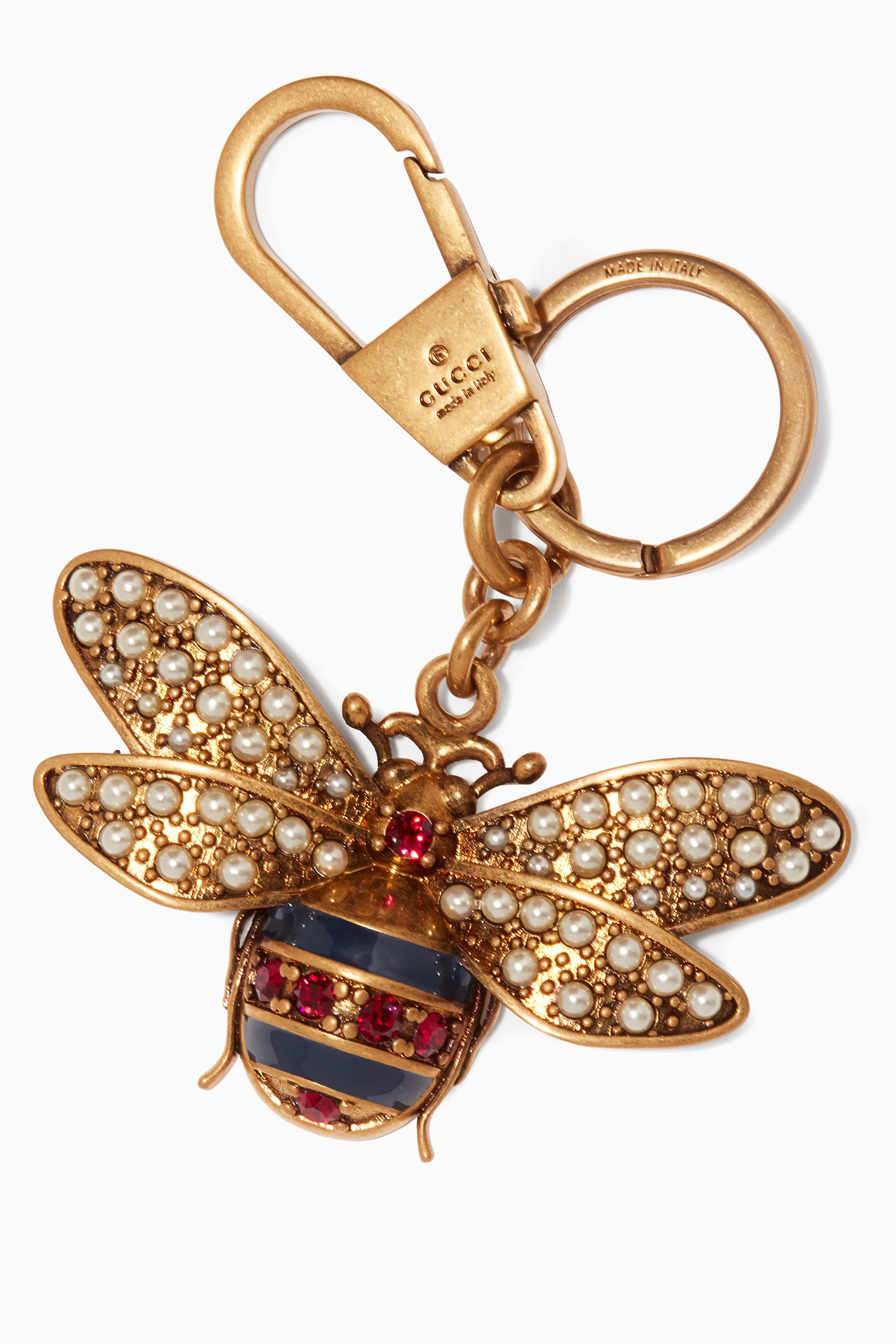 Buy Gucci Gold Gold Bee Keychain For Women Online | Ounass Saudi