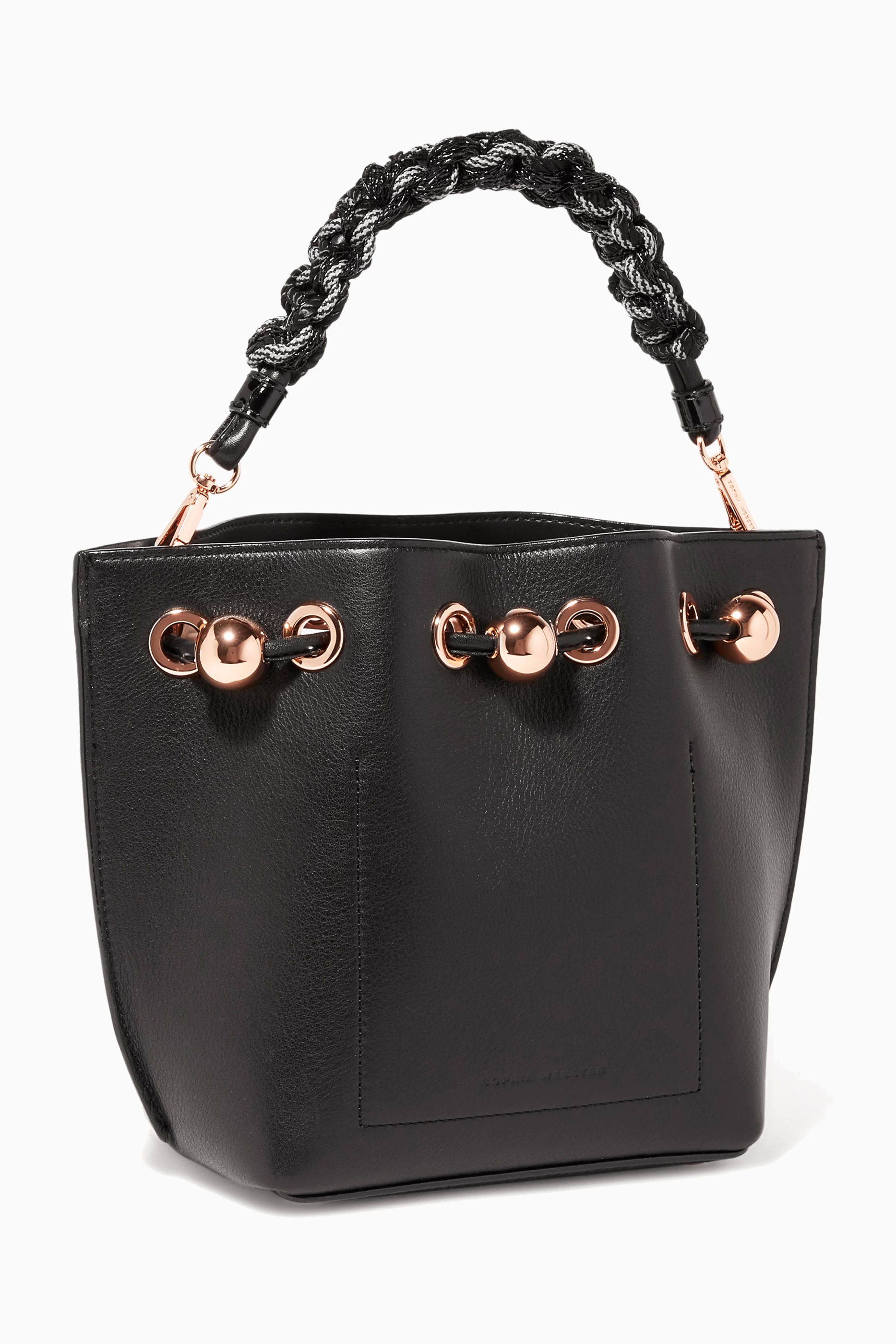 Buy Sophia Webster Black Black Romy Leather Mini Bucket Bag For Women Online Ounass Saudi