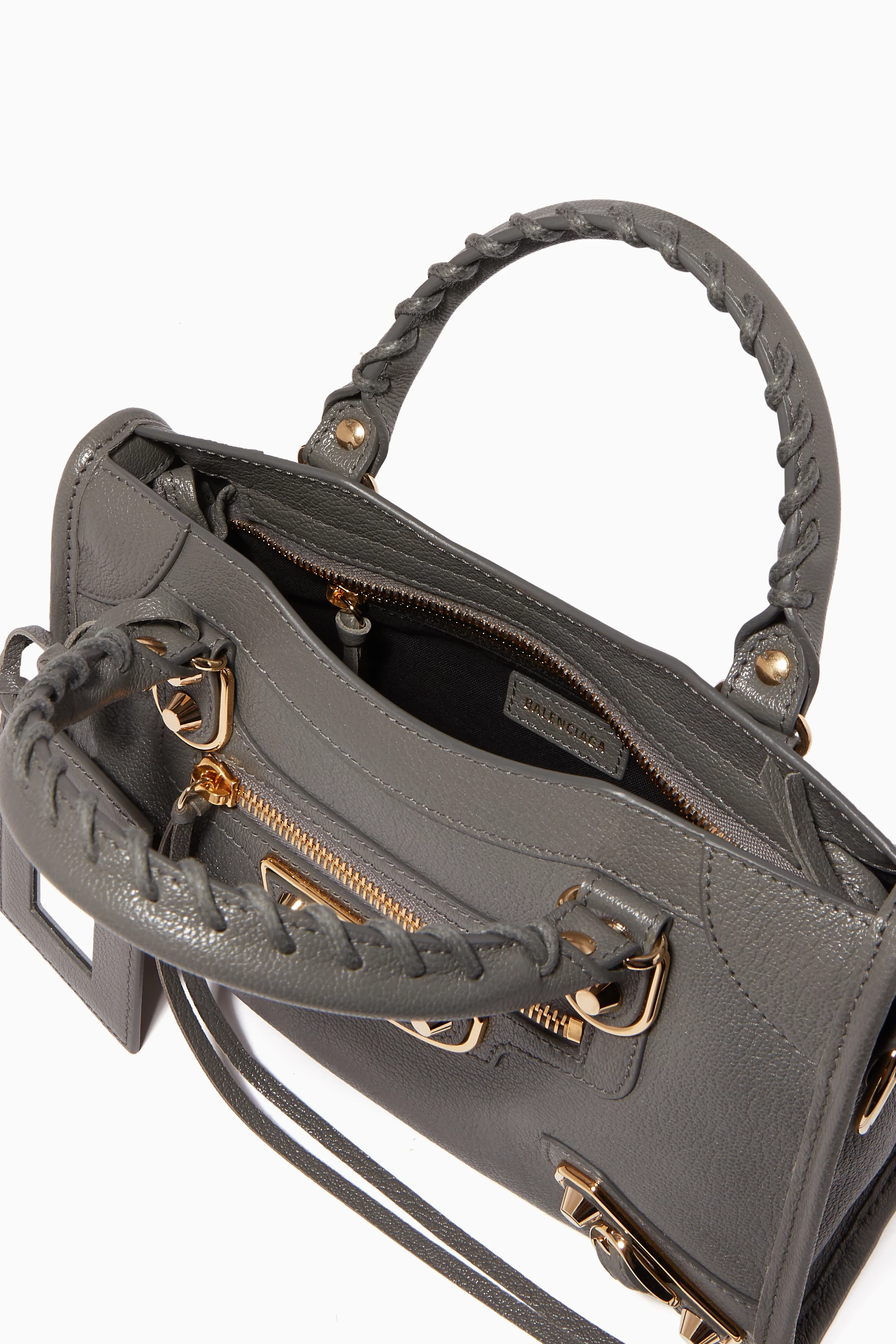 Balenciaga metallic edge city grey deals