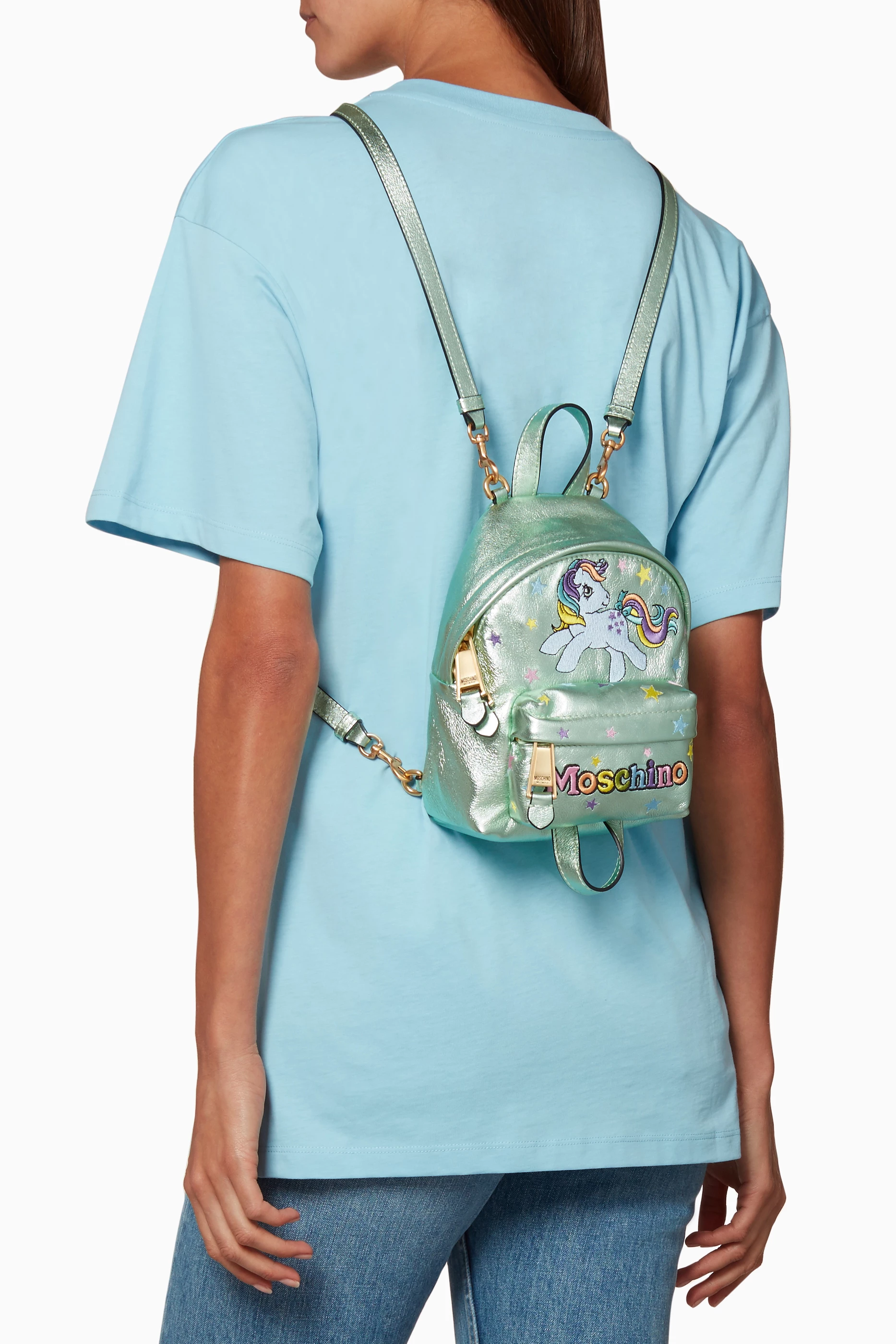 Moschino mini backpack hotsell