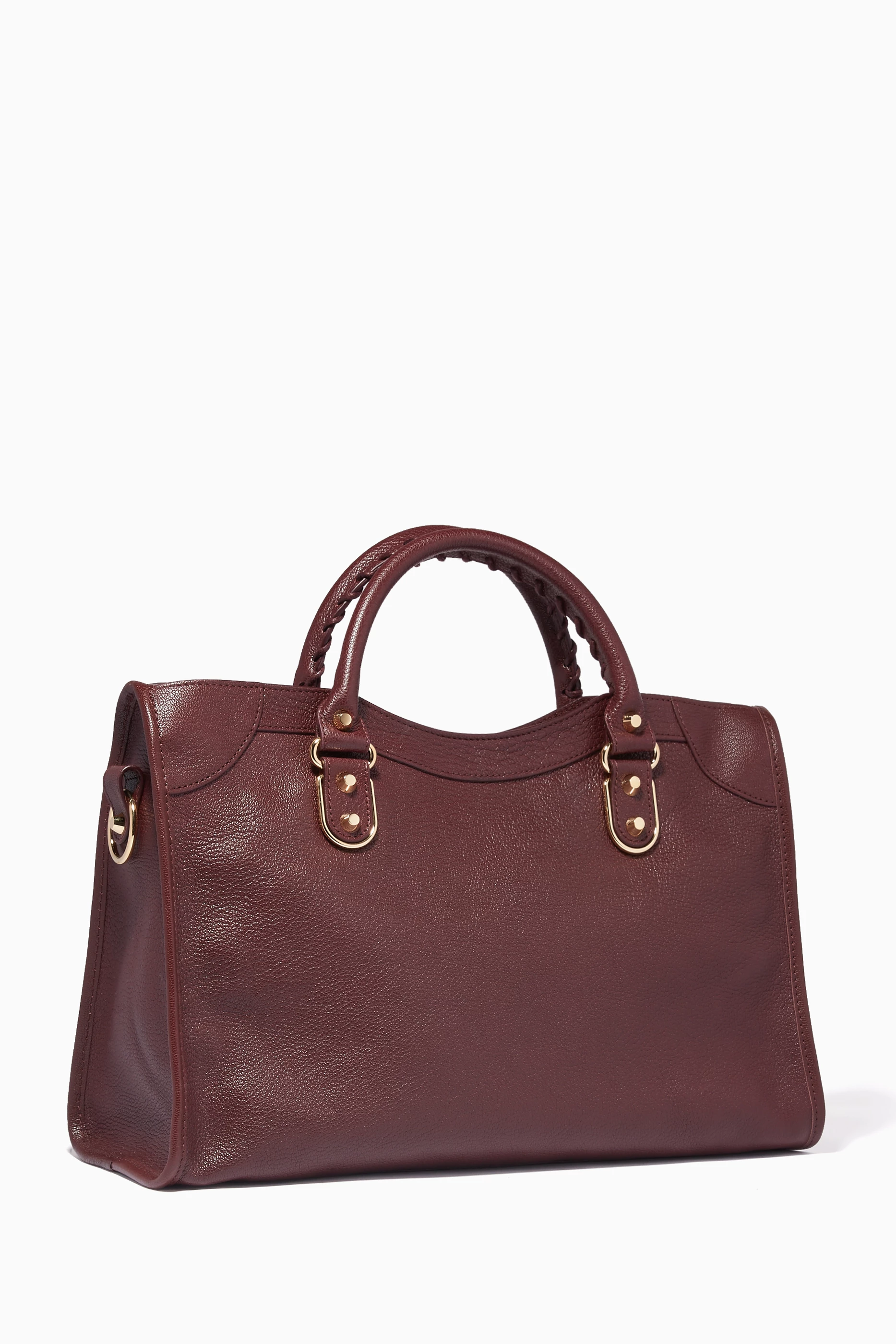 Buy Balenciaga Red Bordeaux Metallic Edge City Medium Tote Bag For Women Online Ounass Saudi