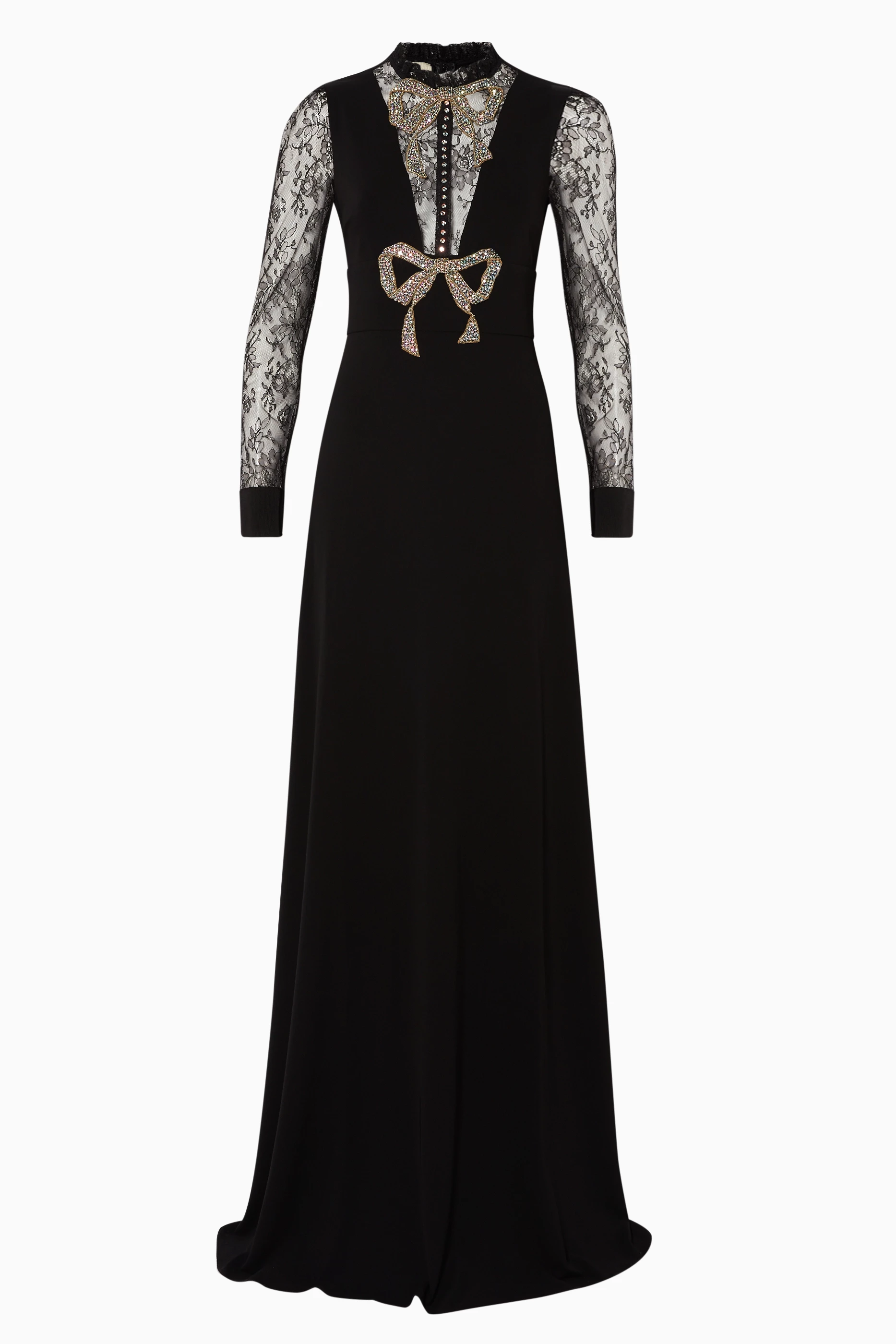 black dress sandals flat Tom Ford for Gucci F/W 2001 Black Silk Midi Dress with Side Slit – THE WAY  WE WORE main image 1