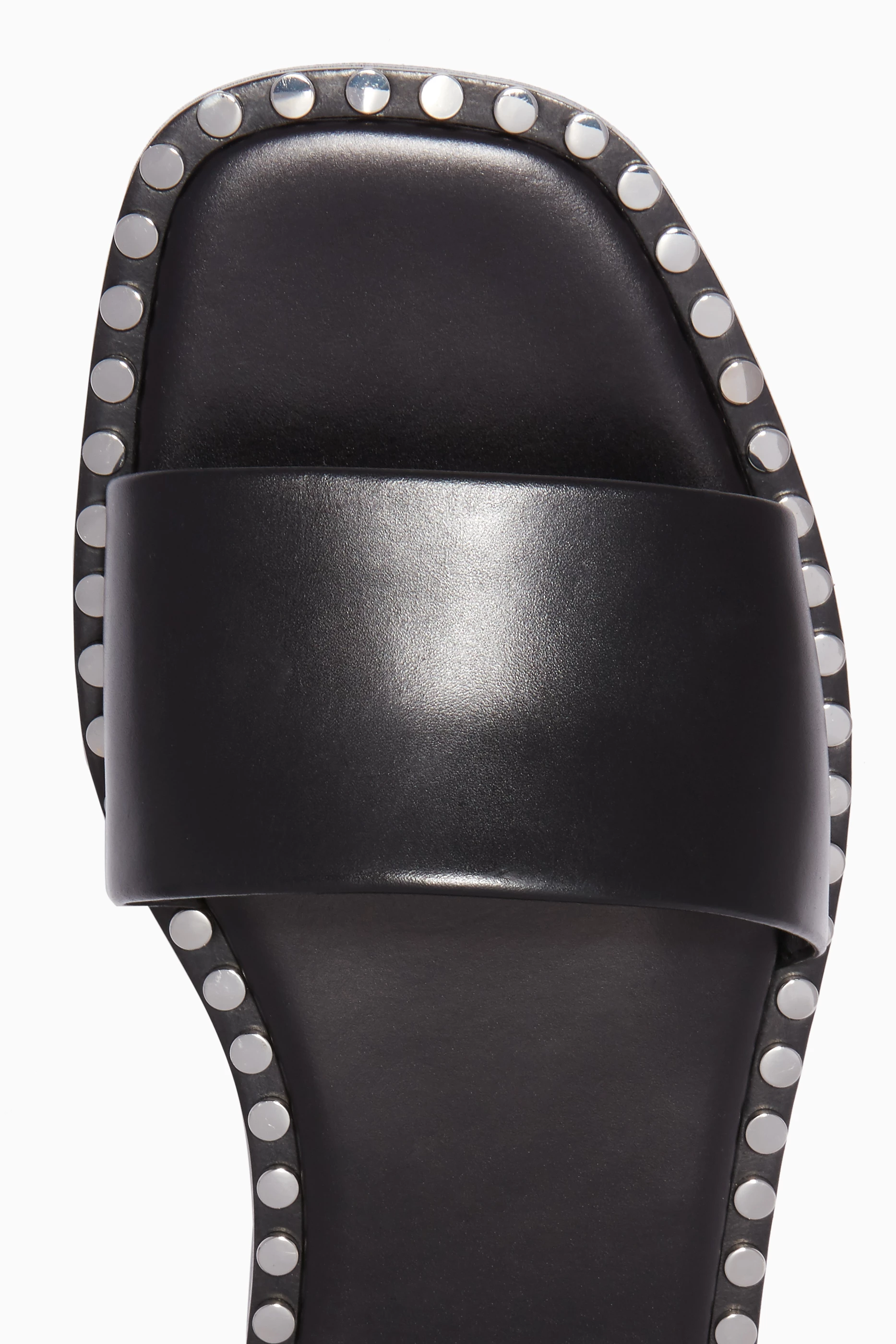 Buy Alexander Wang Black Black Lola Studded Flat Sandal For Women Online Ounass Saudi