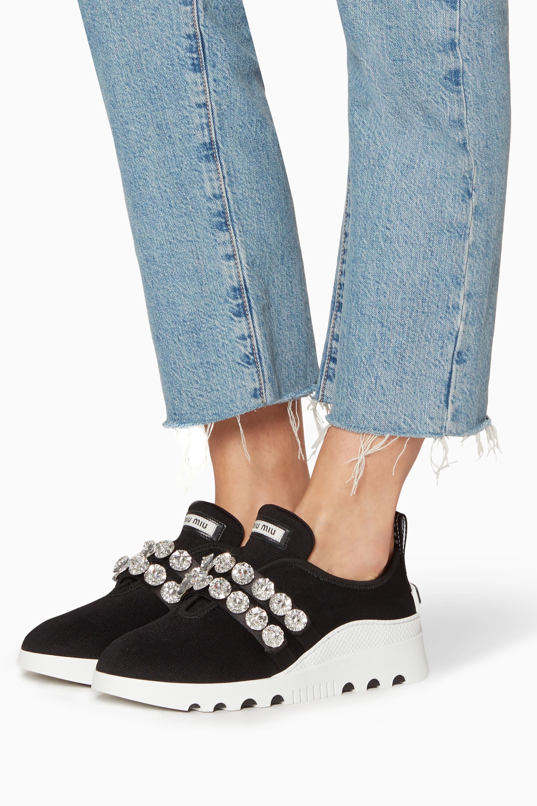 Miu miu slip on shoes discount
