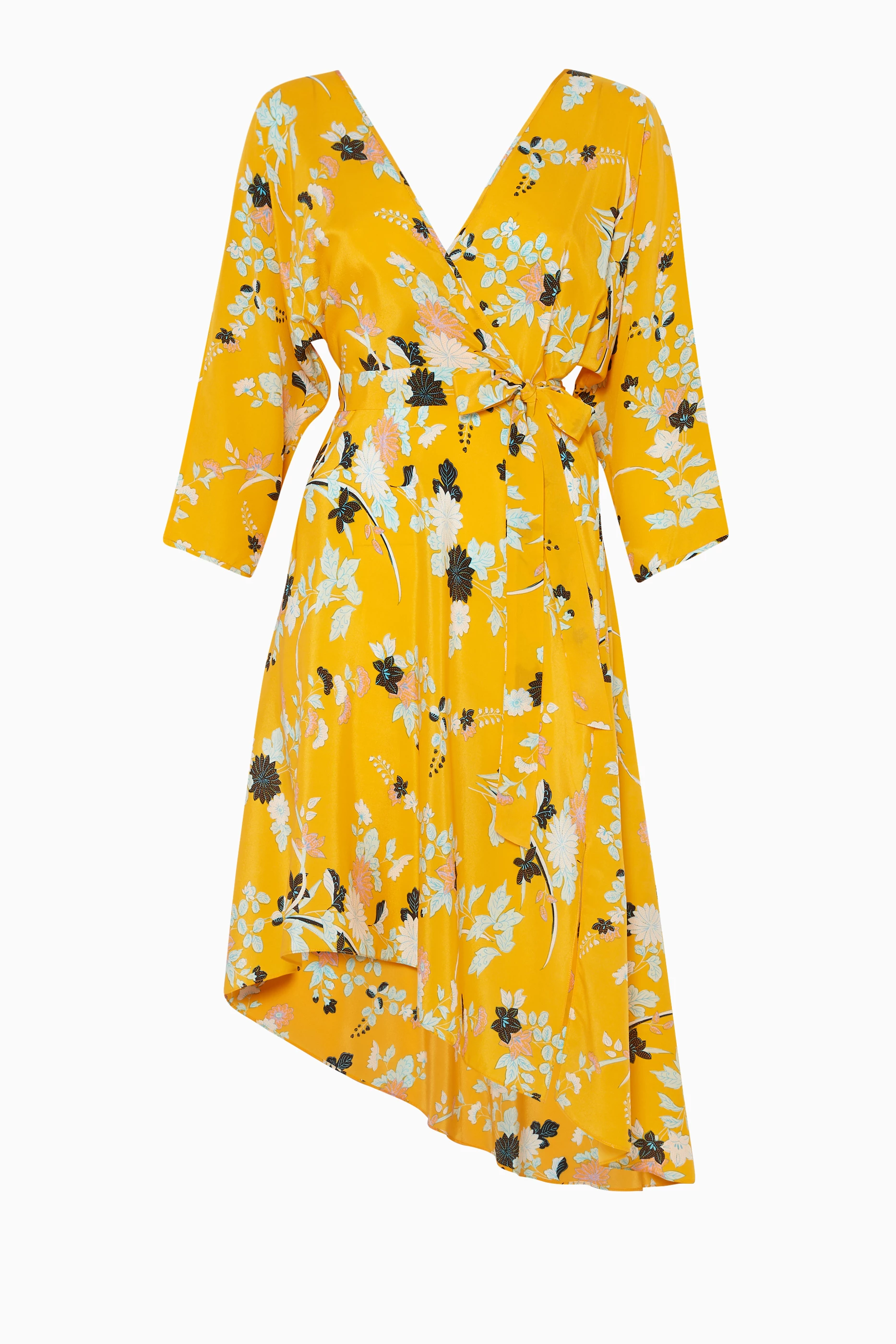 【DIANE von FURSTENBERG】Eloiseプリントクレープ マキシドレス Diane von Furstenberg Eloise Floral Print Wrap Maxi Dress