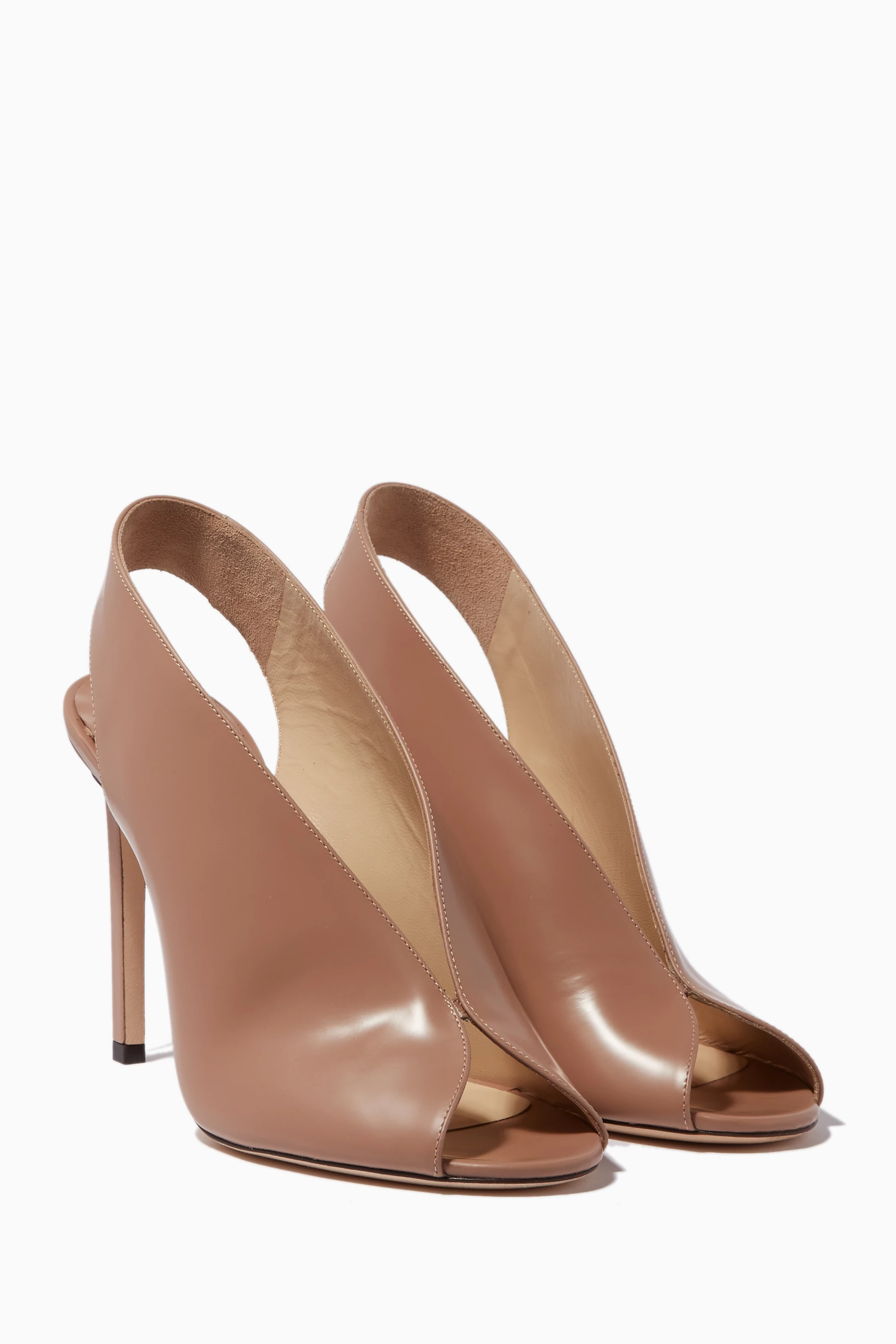 Buy Jimmy Choo Pink Nude Shar Slingback Pumps For Women Online Ounass Saudi
