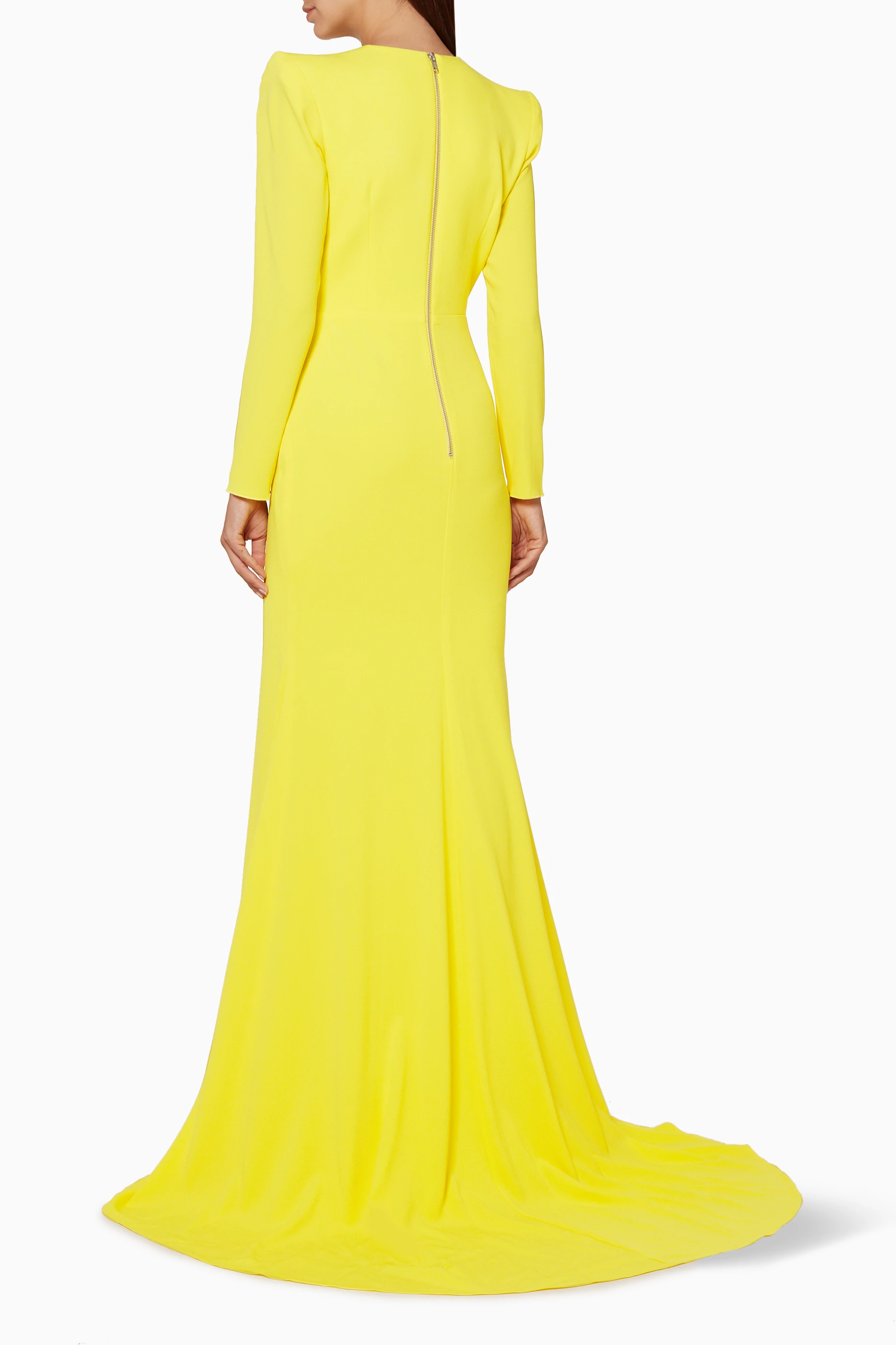 Alex perry yellow dress online
