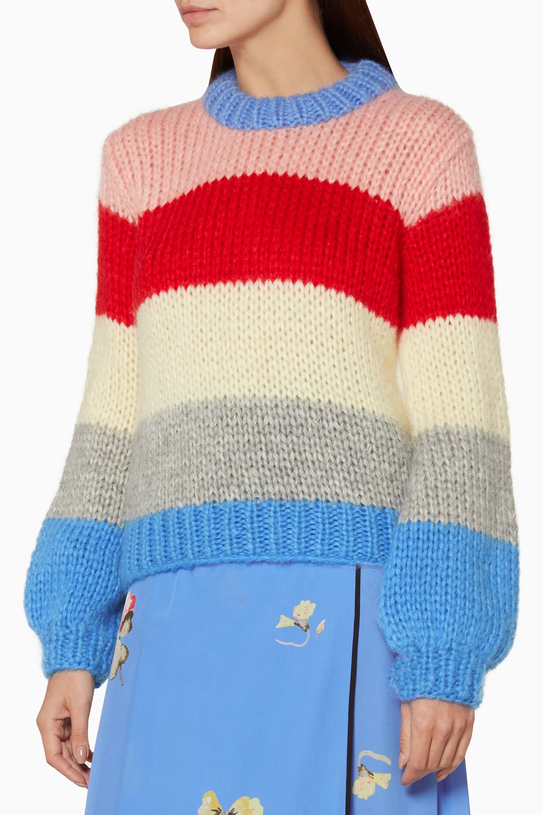 Ganni rainbow sweater new arrivals