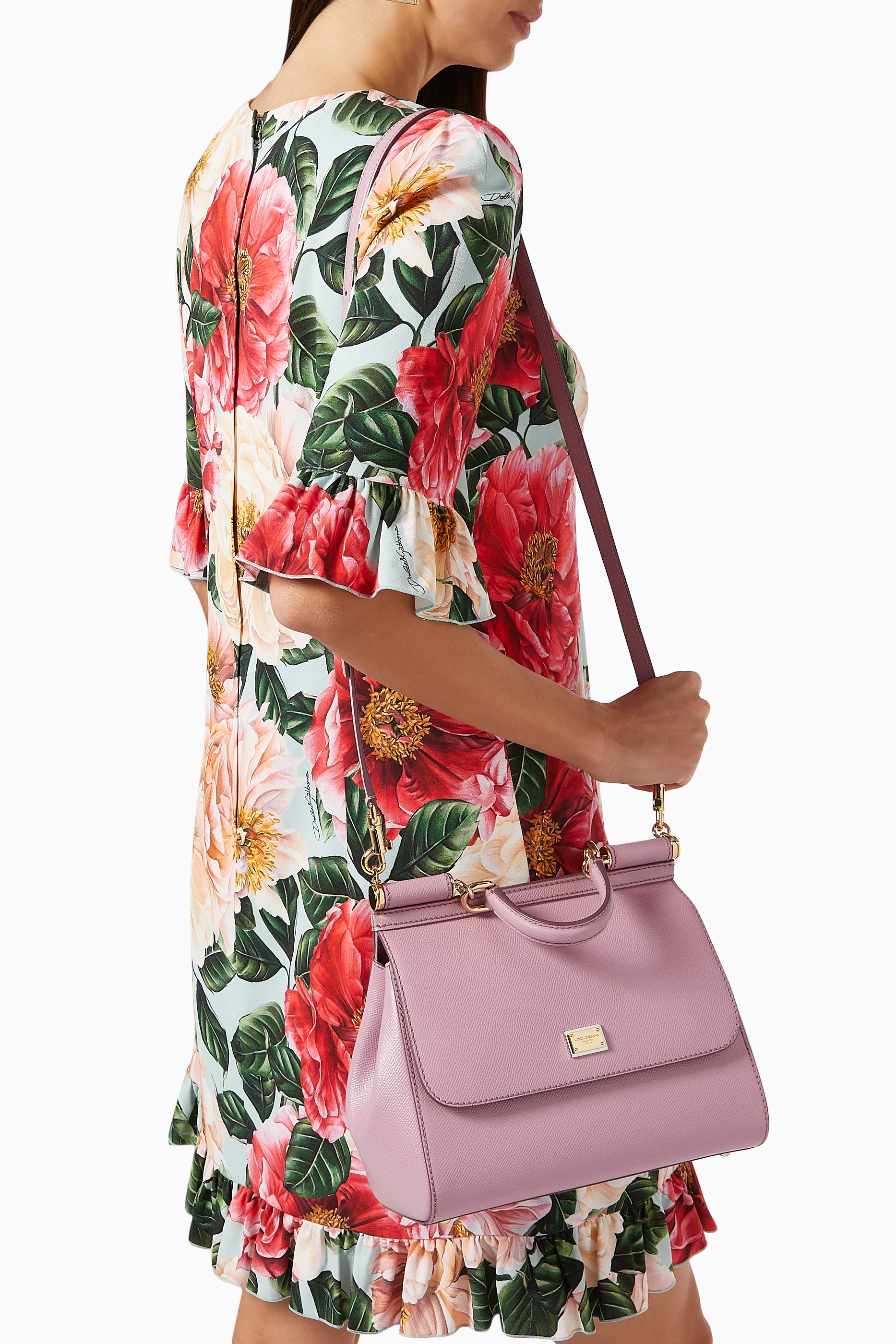 Medium dauphine leather sicily bag clearance