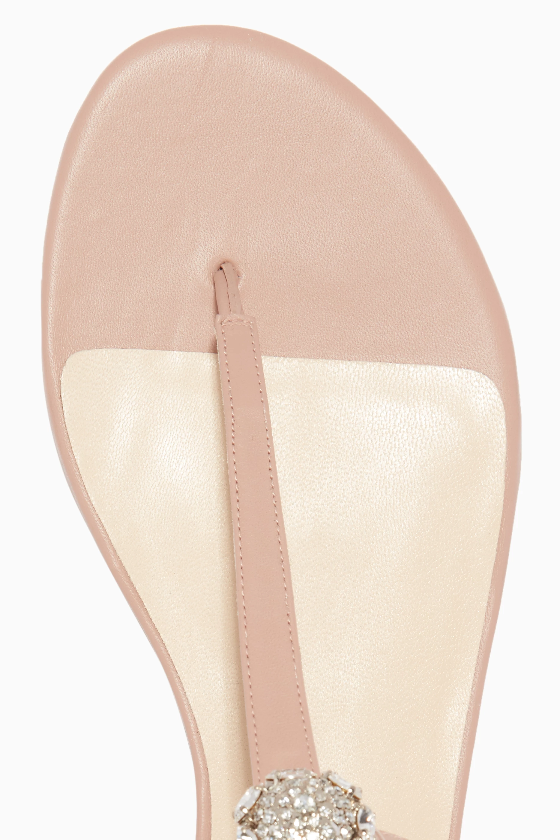 Buy Jimmy Choo Pink Ballet Pink Afia Crystal Embellished Flats For Women Online Ounass Saudi