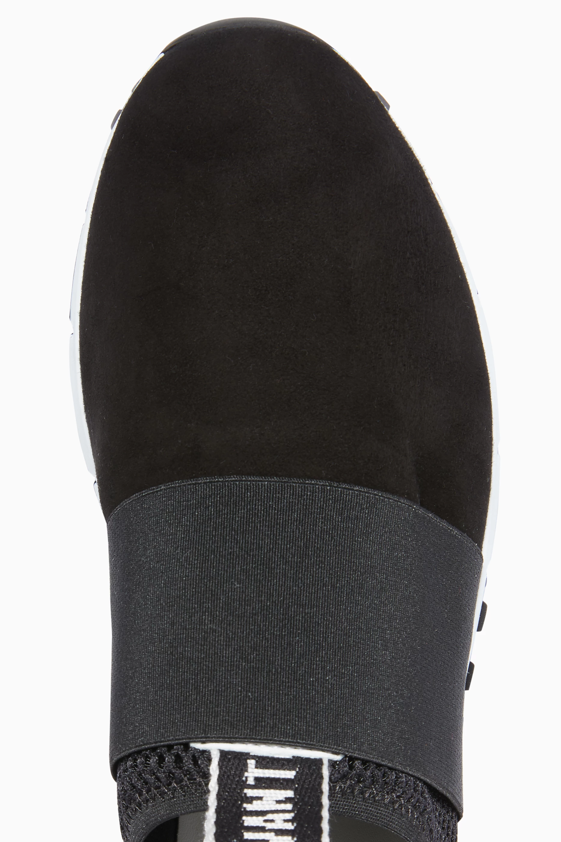Buy Jimmy Choo Black Black Oakland Mesh Suede Sneakers For Women Online Ounass Saudi