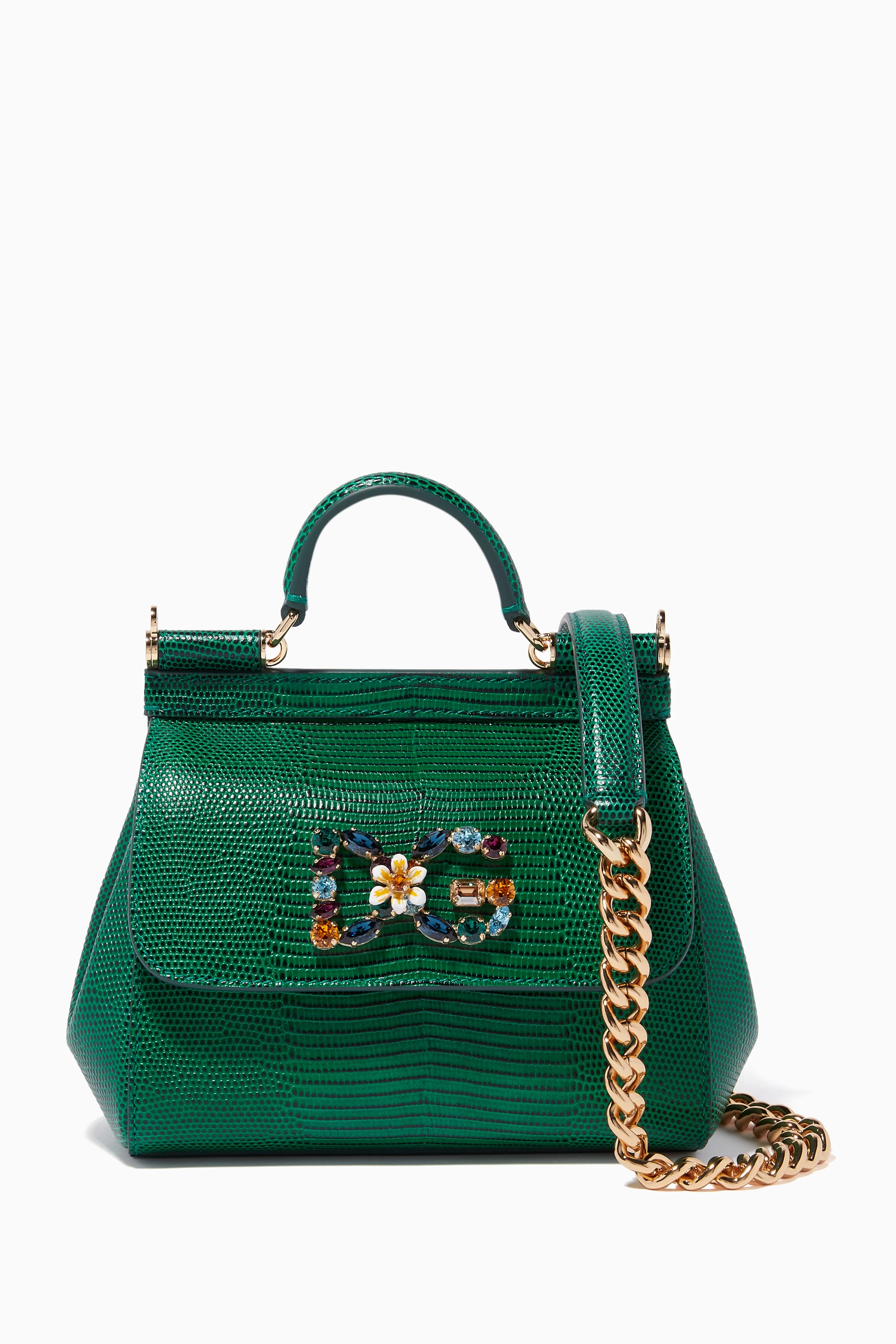 Dolce gabbana green bag discount