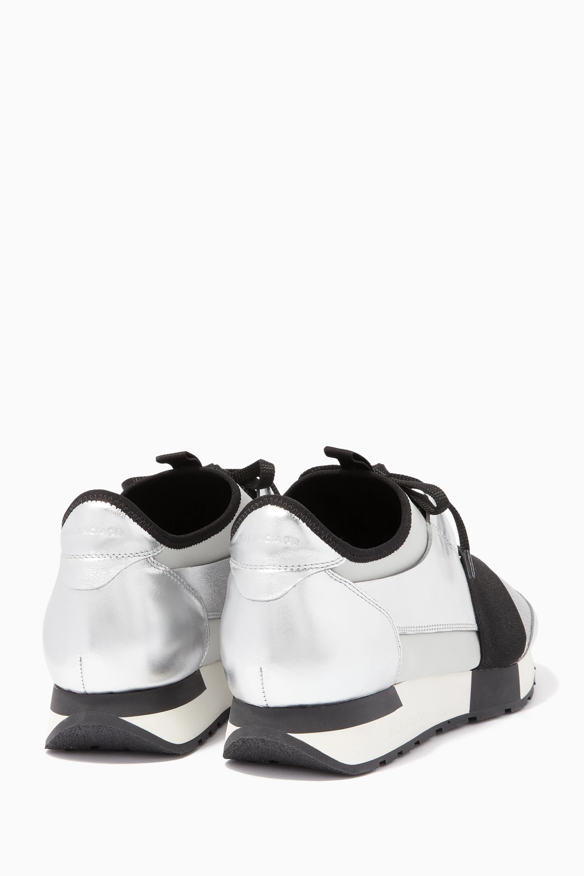 Balenciaga race runners womens silver shop
