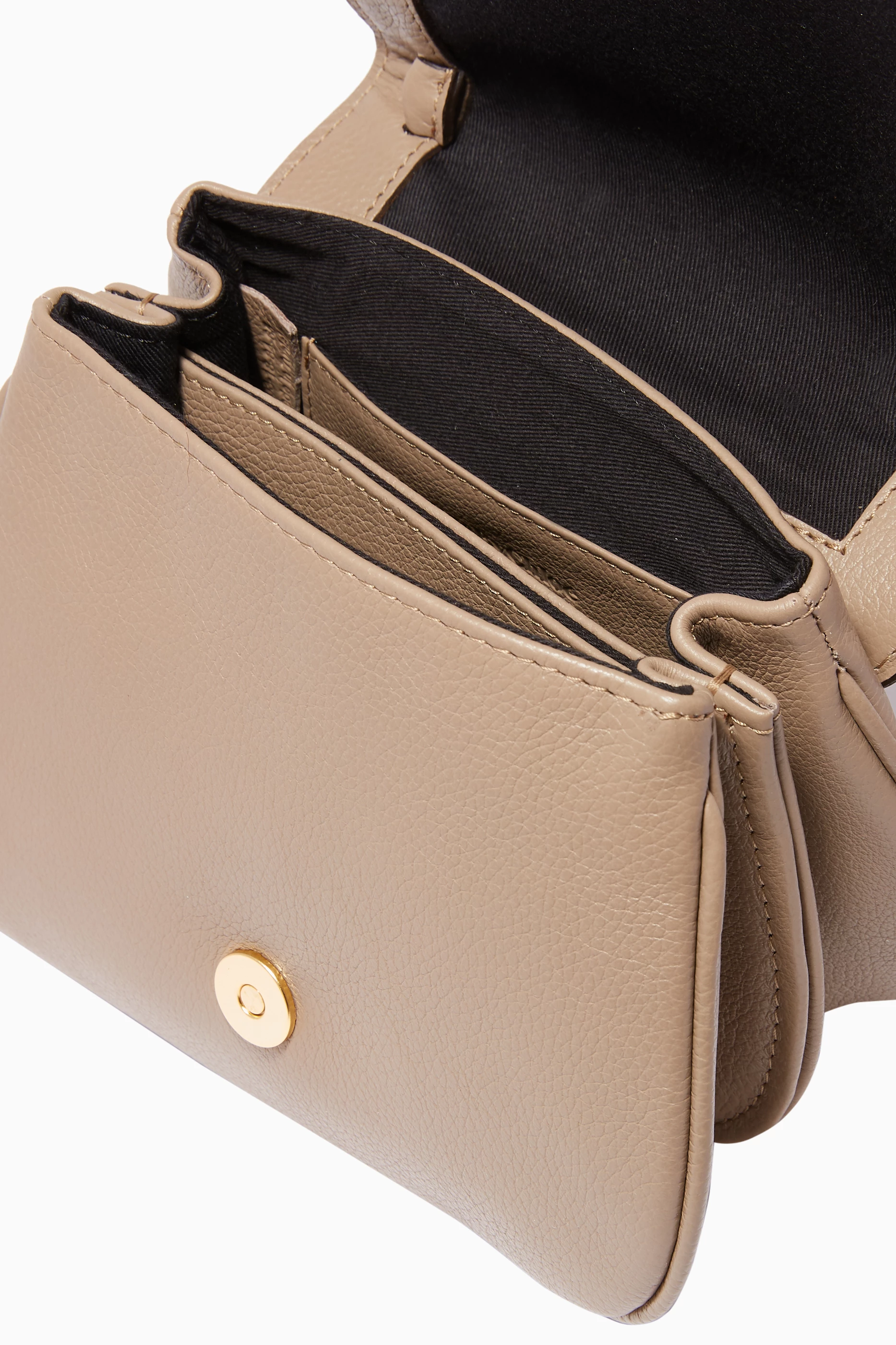 Buy See By Chloe Grey Motty Grey Susie Grained Leather Cross Body Bag For Women Online Ounass Saudi
