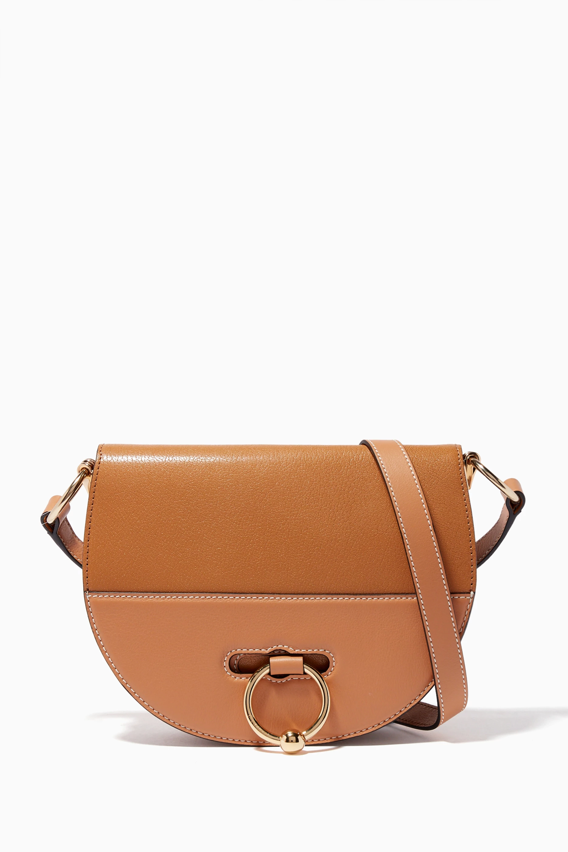 Buy JW Anderson Neutral Chestnut Latch Cross Body Bag For Women Online Ounass Saudi