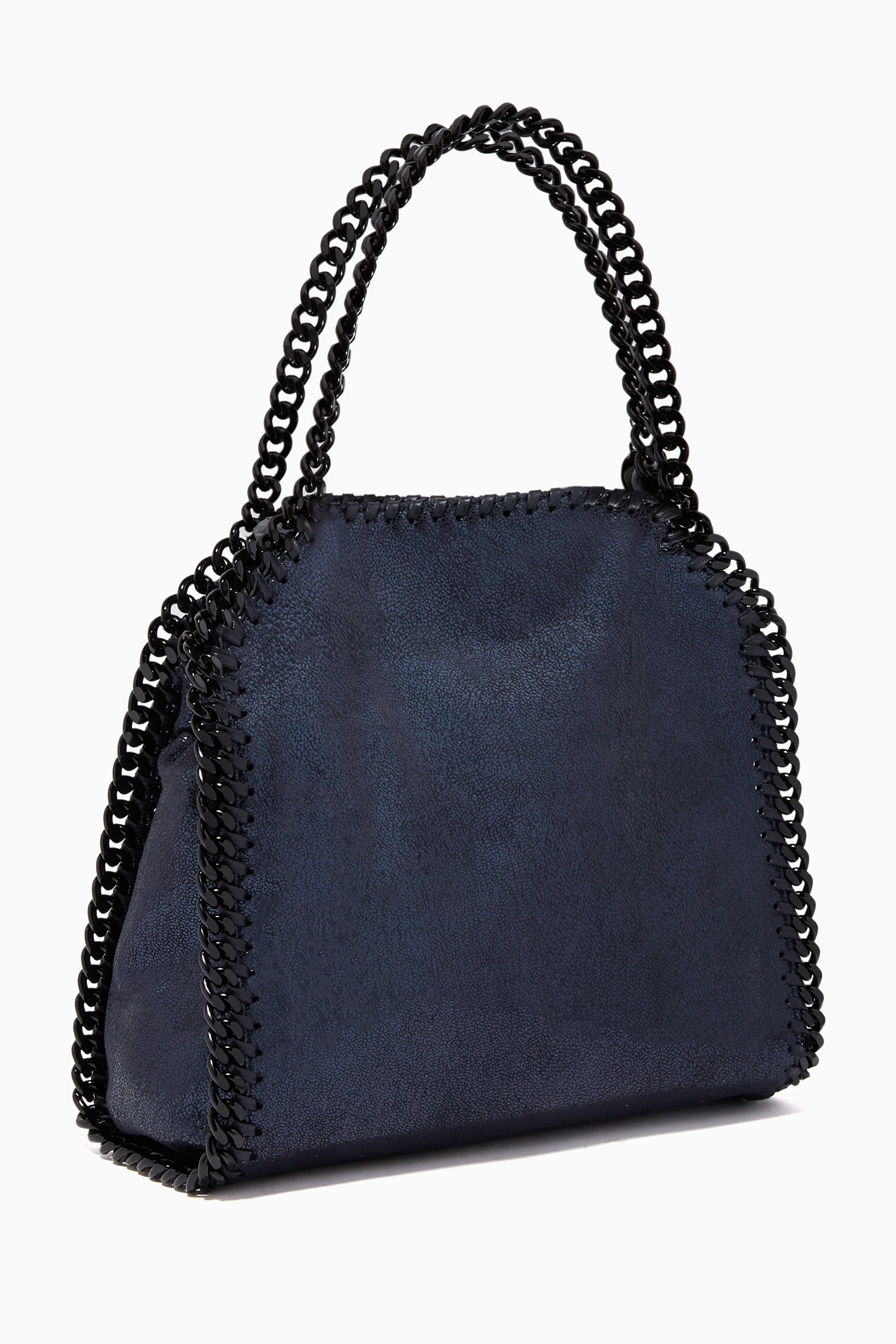 Buy Stella McCartney Blue Navy Mini Falabella Chamois Tote Bag For Women Online Ounass Saudi