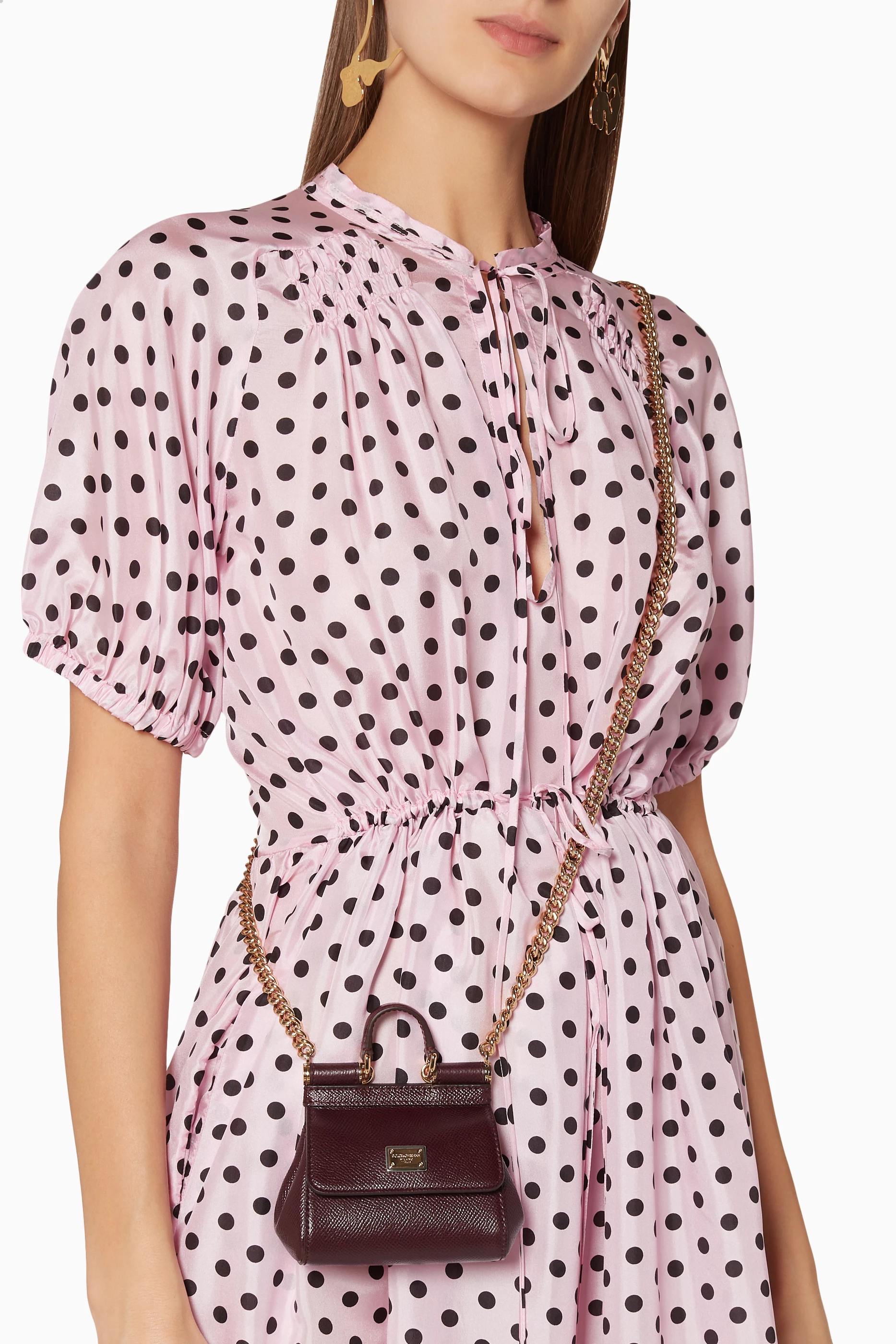 Buy Dolce Gabbana Red Burgundy Micro Miss Sicily Cross Body Bag For Women Online Ounass Saudi