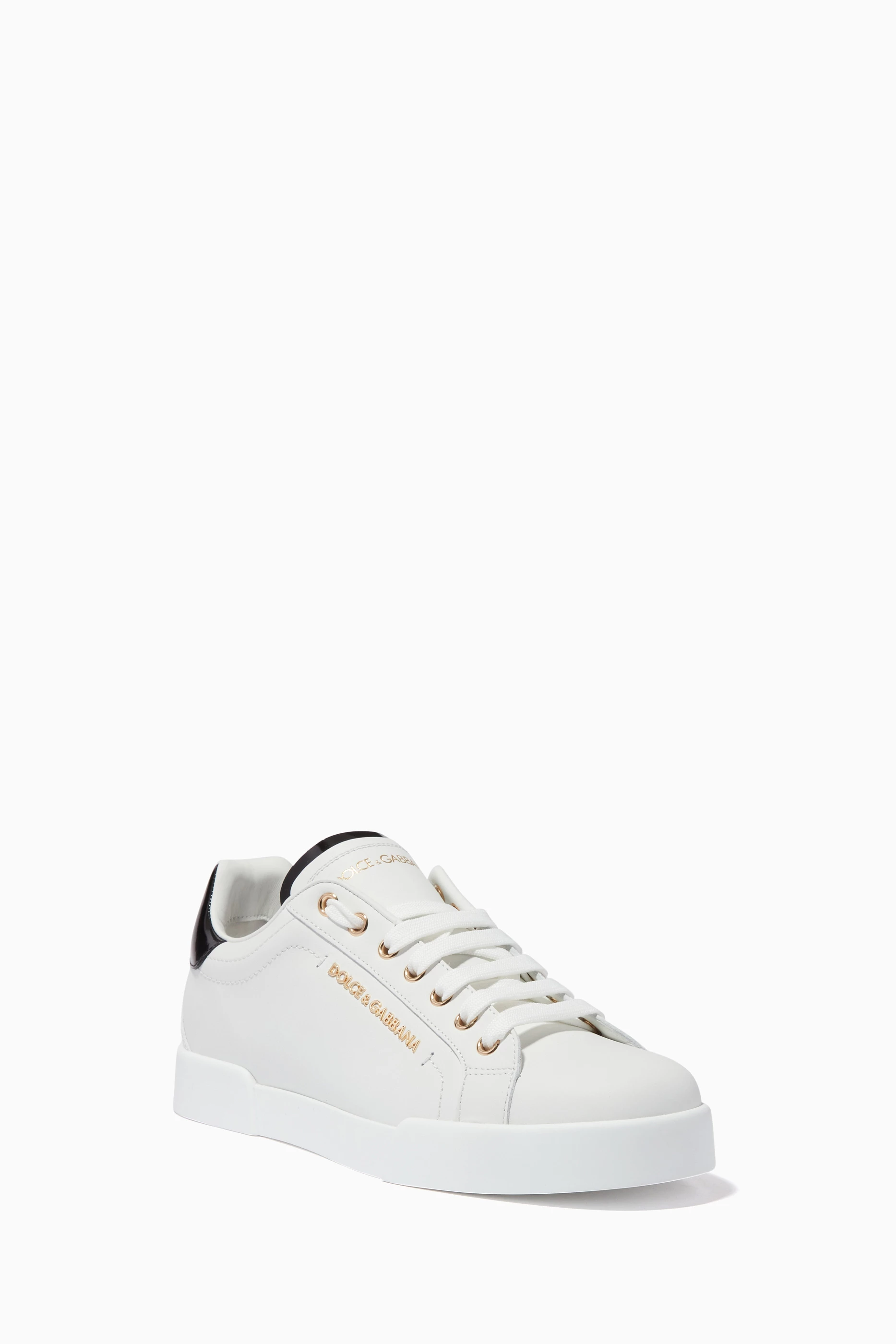Buy Dolce & Gabbana White Portofino Pearl Sneakers in