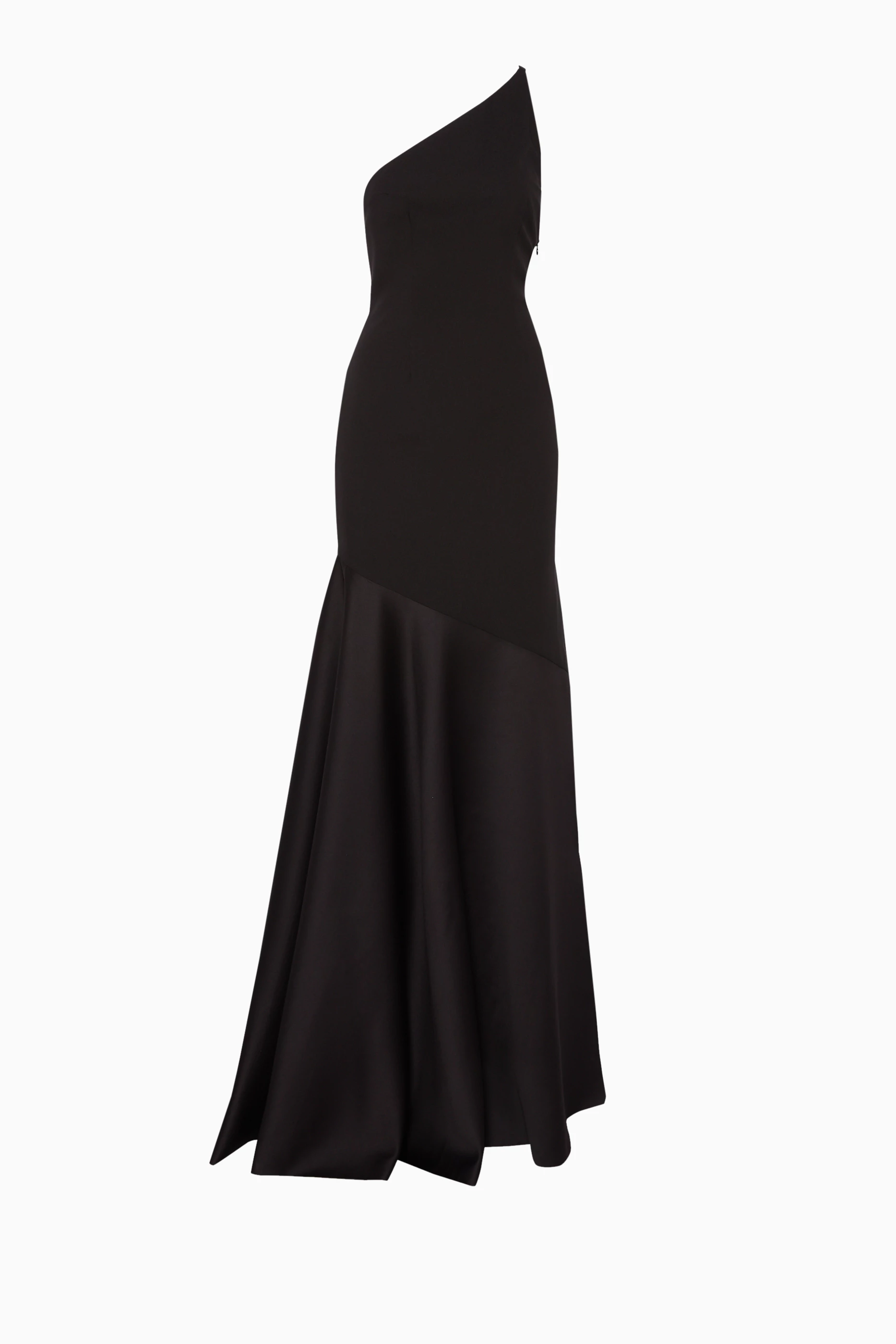 ワンピース SOLACE LONDON Women Mid Skirts OS39029 BLACK Black Kori off-shoulder bow-detail gown in black - Solace London