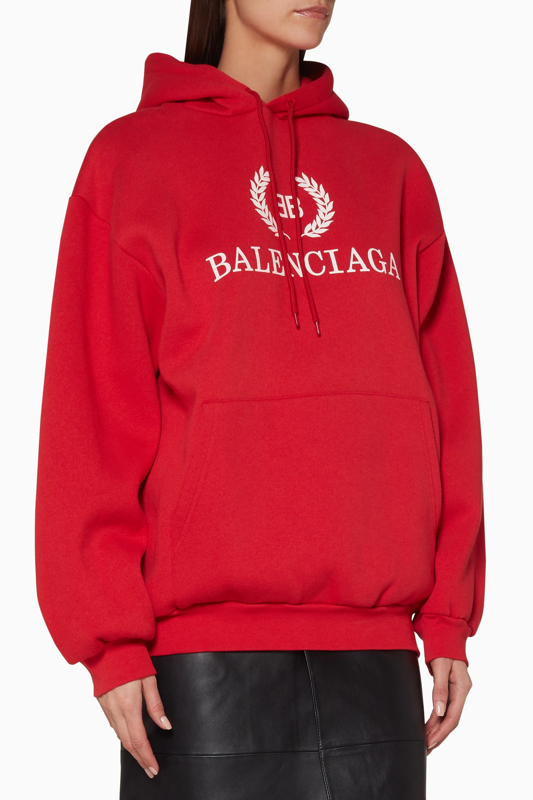Balenciaga sweatshirt red shop