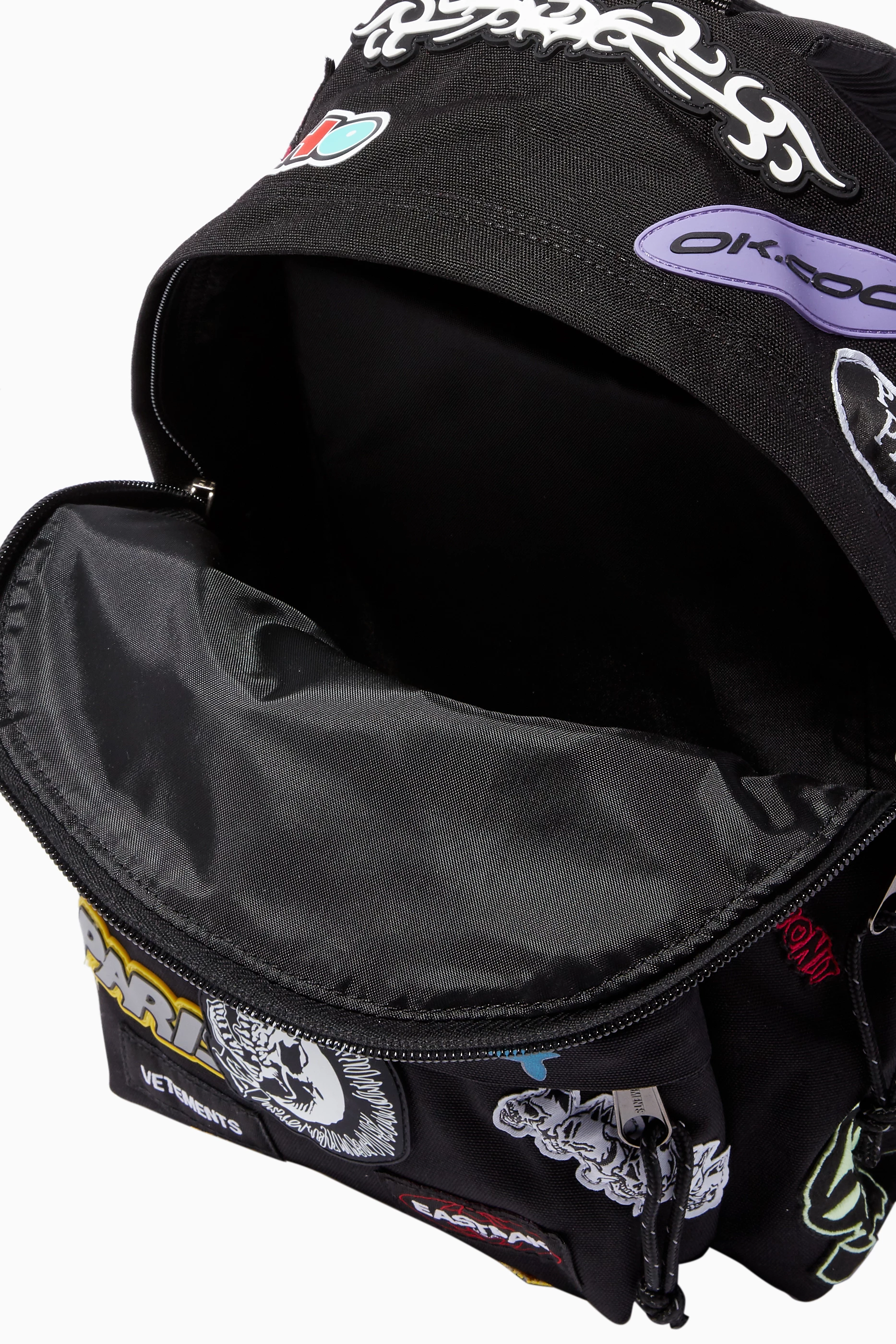 Buy Vetements Black Vetements X Eastpak Embroidered Backpack For Women Online Ounass Saudi