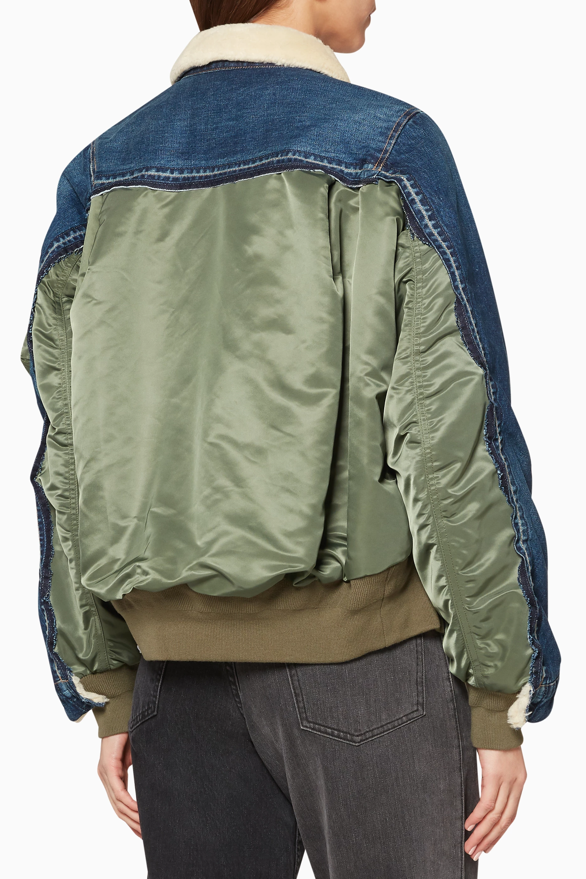 sacai 20ss MA-1 Bomber Jacket size 1 sacai Khaki MA-1 Bomber