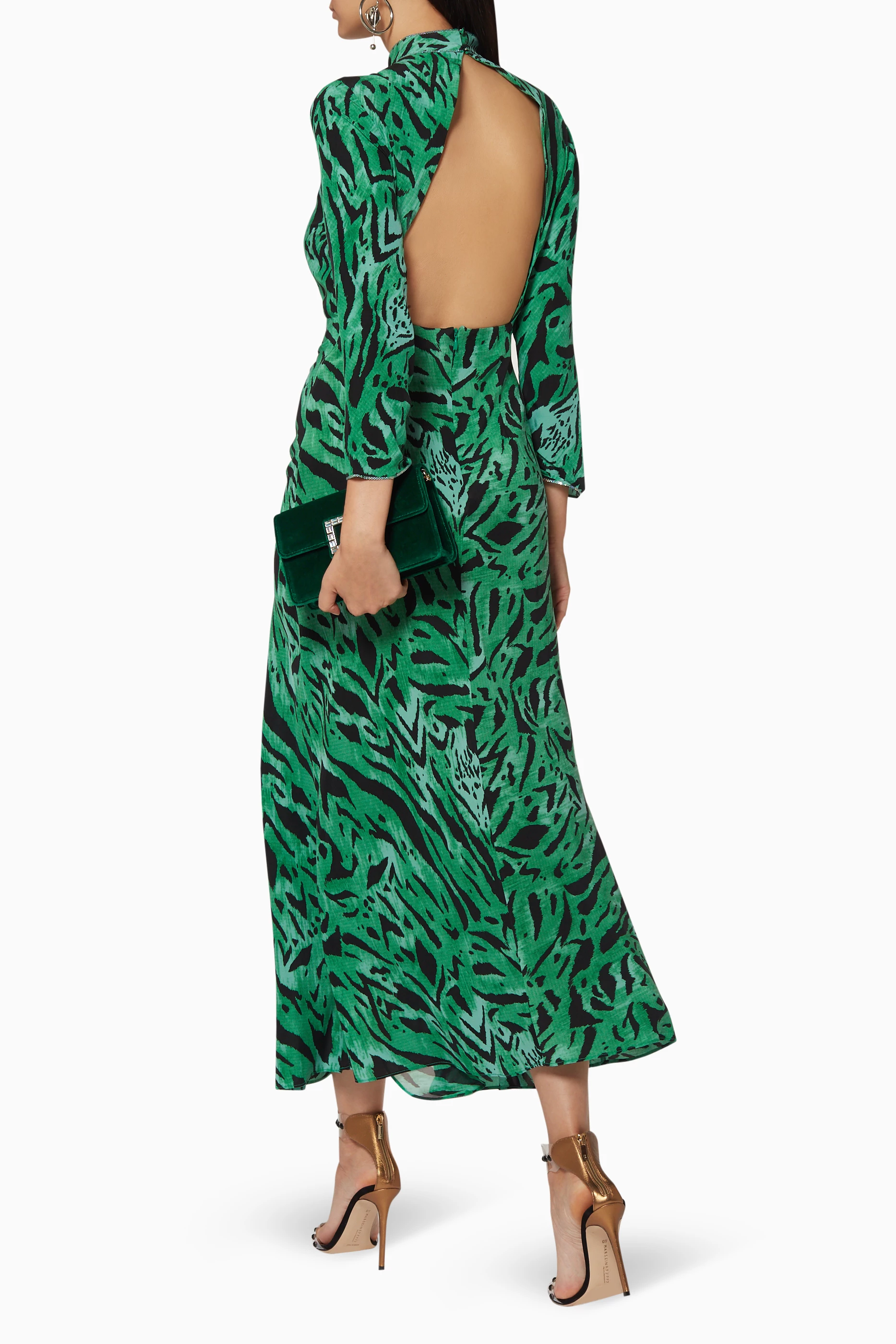 Rixo lucy dress green discount