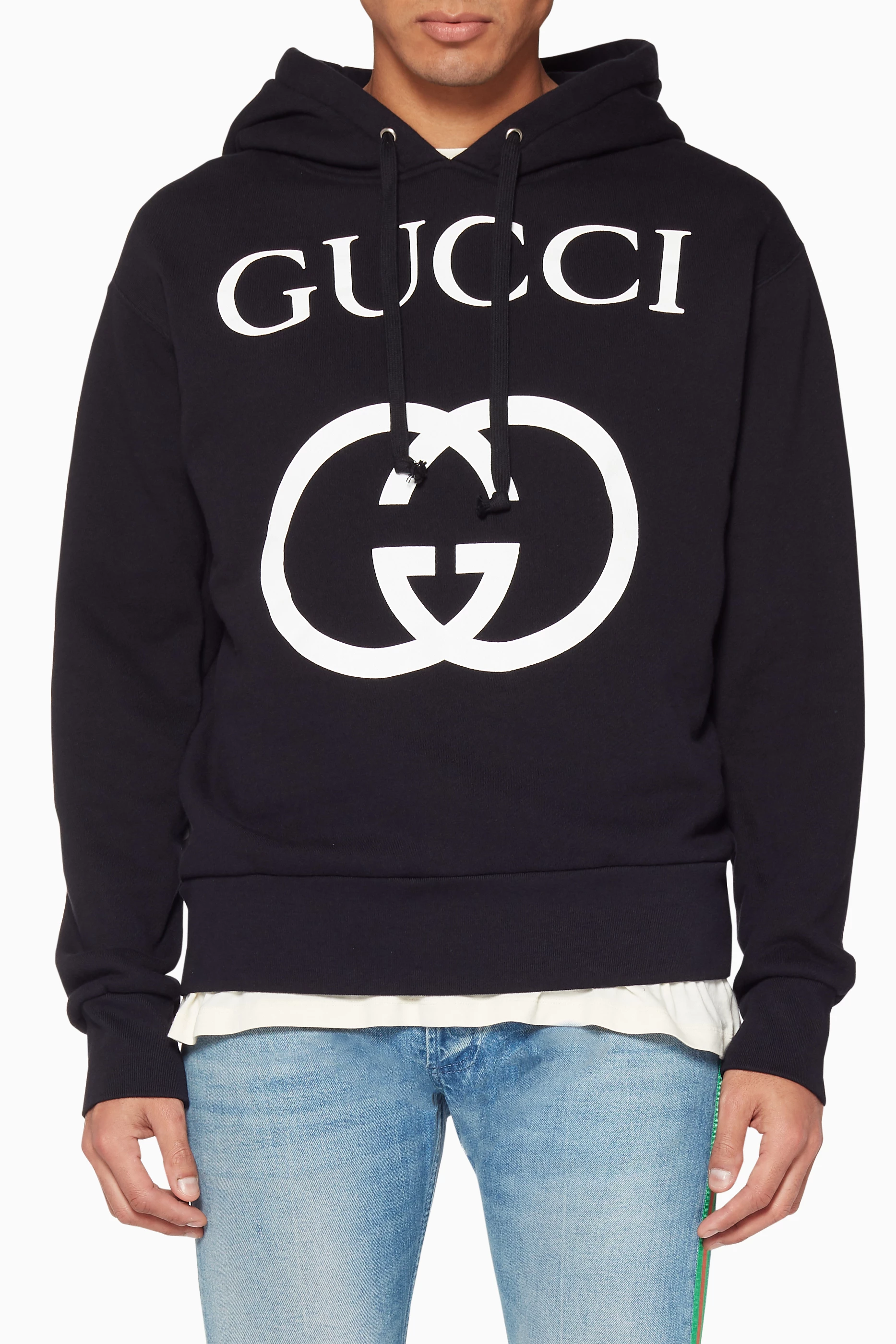 Gucci black logo hoodie cheap
