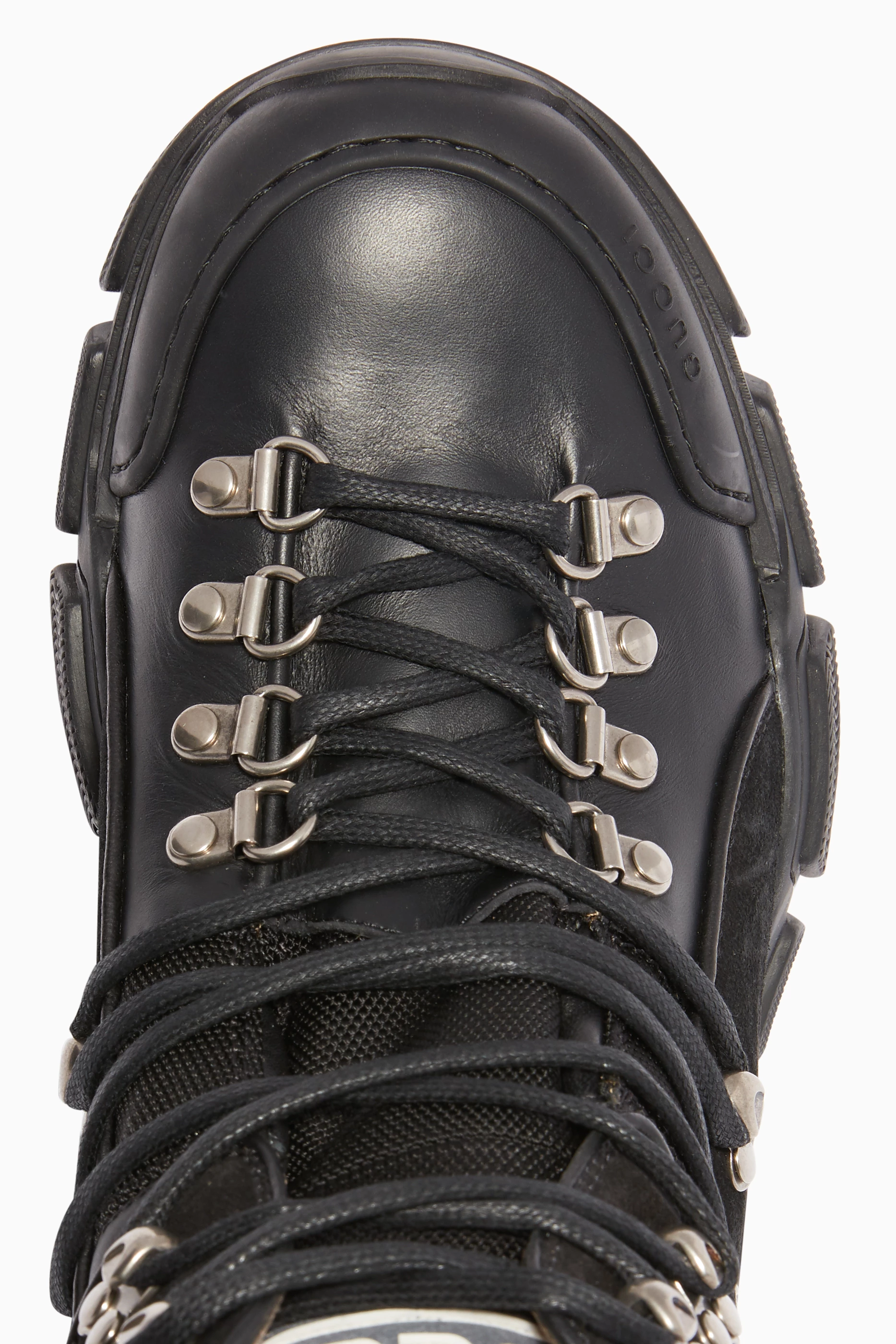 Buy Gucci Black Black Flashtrek High Top Sneakers For Women Online Ounass Saudi