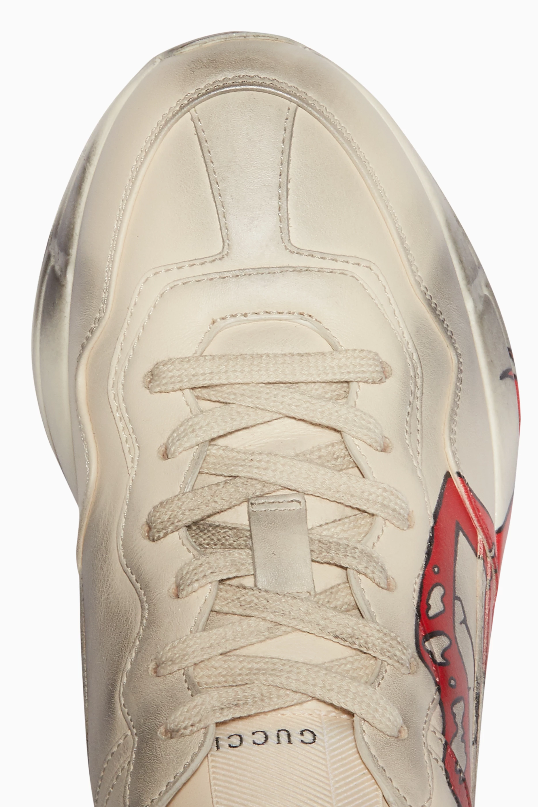 Buy Gucci White Rhyton Lip Print Sneakers For Women Online Ounass Saudi