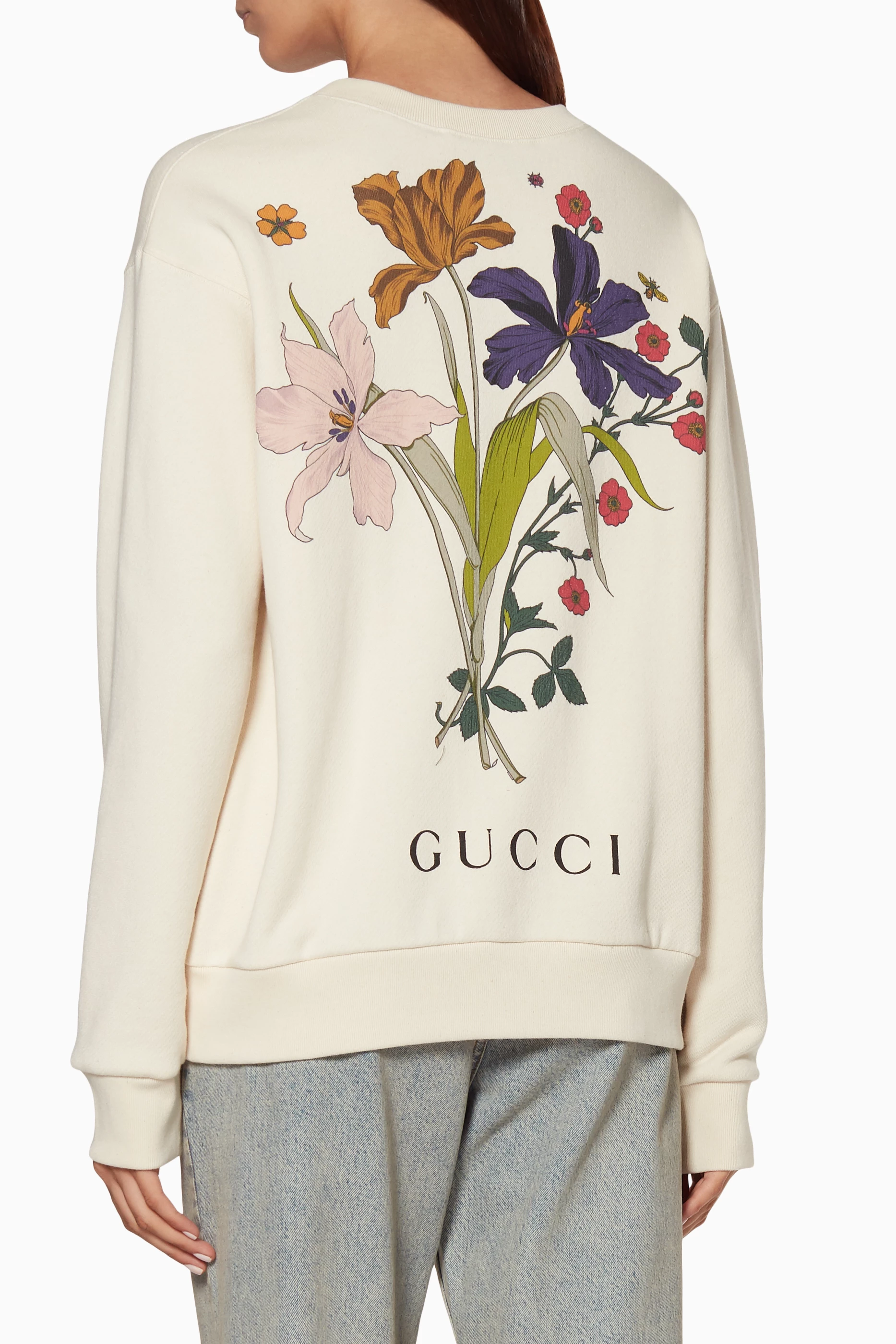 Gucci flower sweatshirt sale