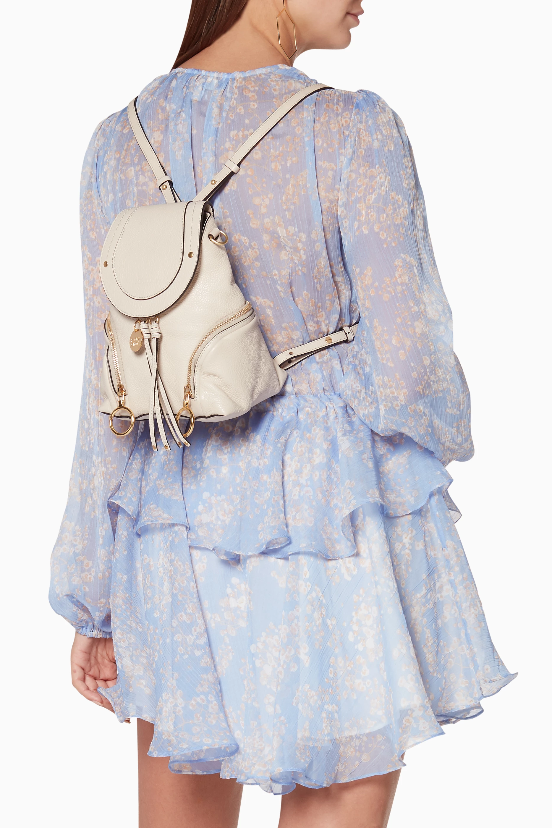Buy See By Chlo Grey Cement-Beige Small Olga Backpack For Women Online |  Ounass Saudi