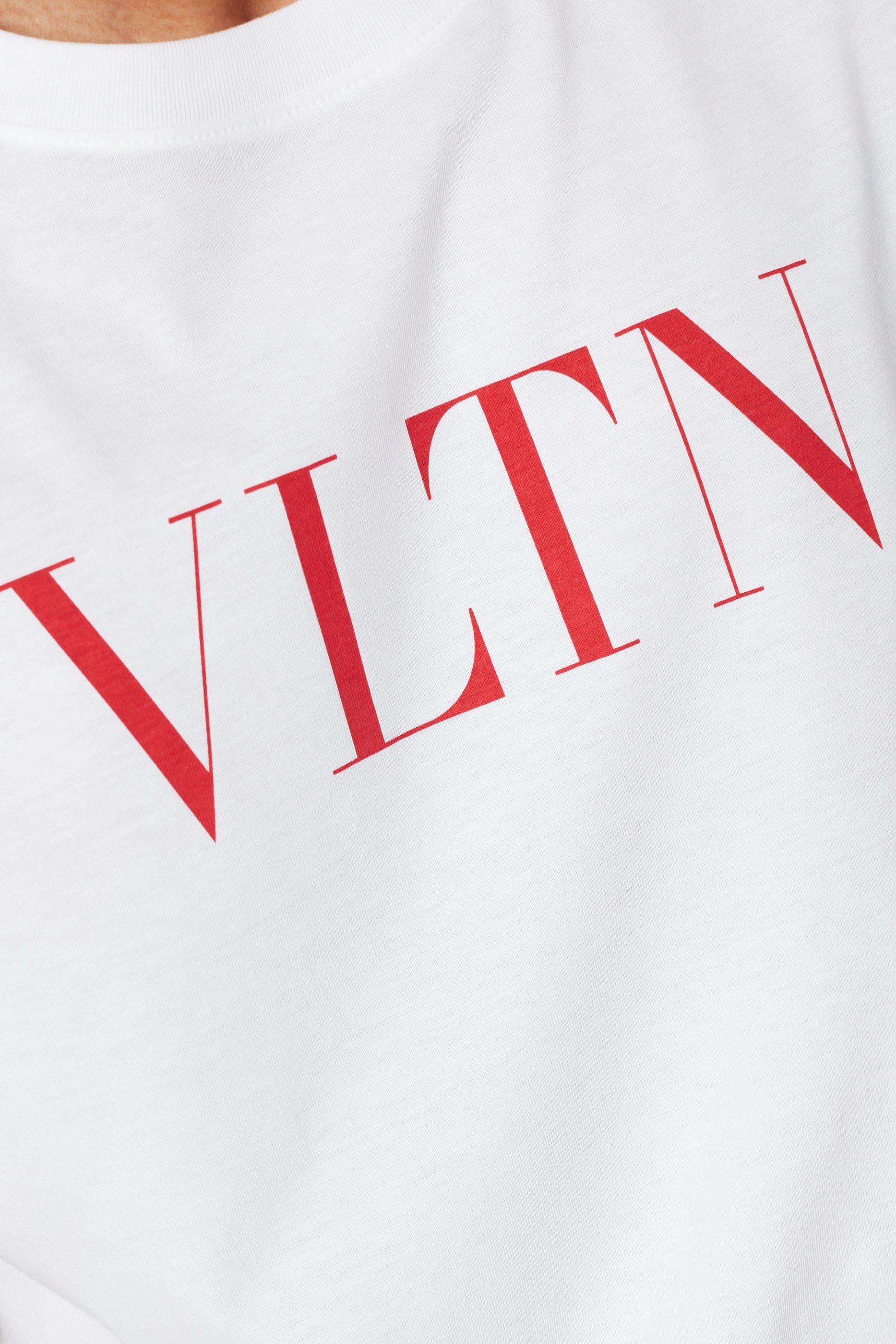 Buy Valentino Garavani Red Red VLTN Print Logo T Shirt For Men Online Ounass Saudi