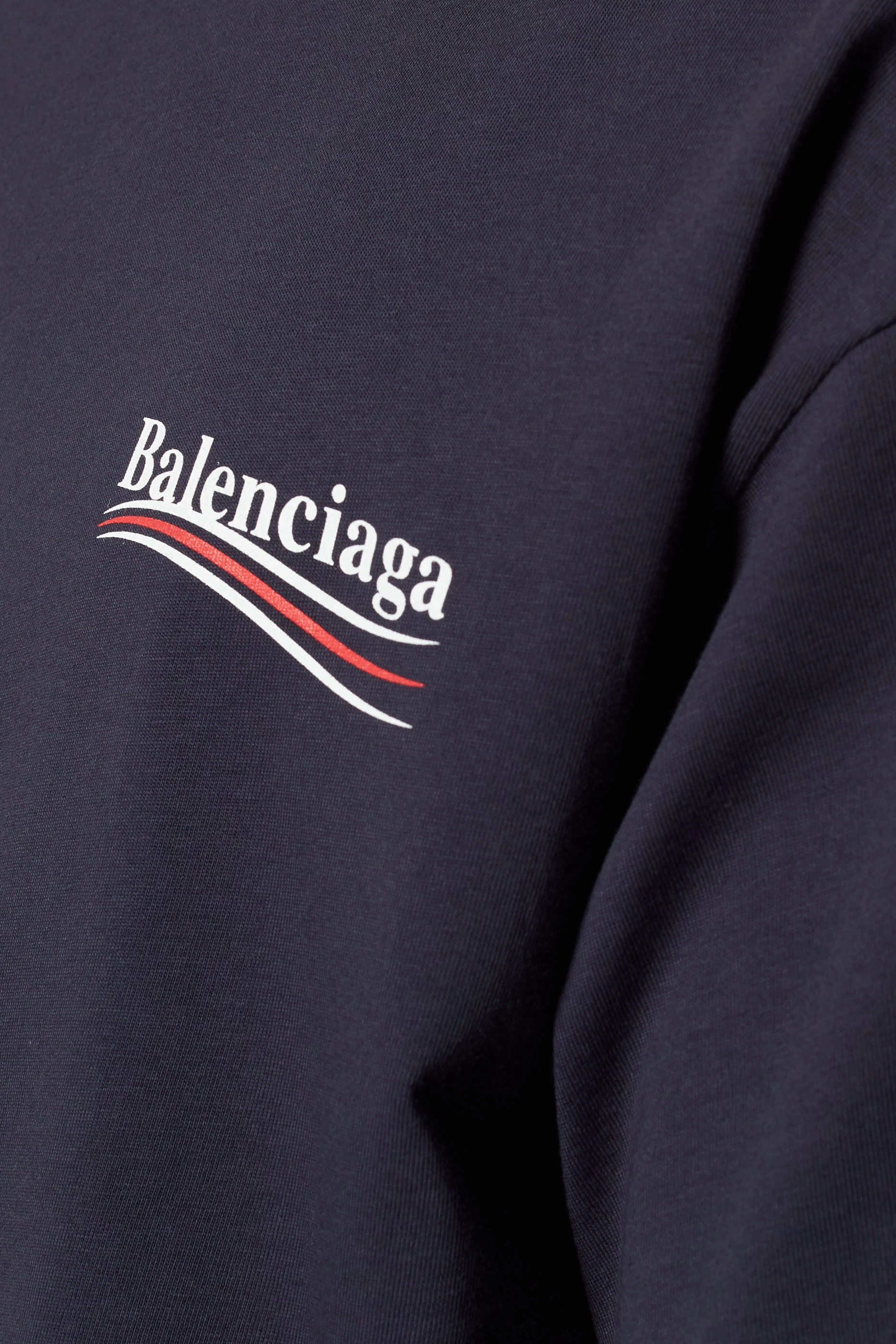 Navy balenciaga t shirt deals